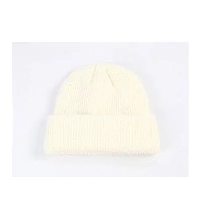Knit Solid Colors Comfy Beanie Hat