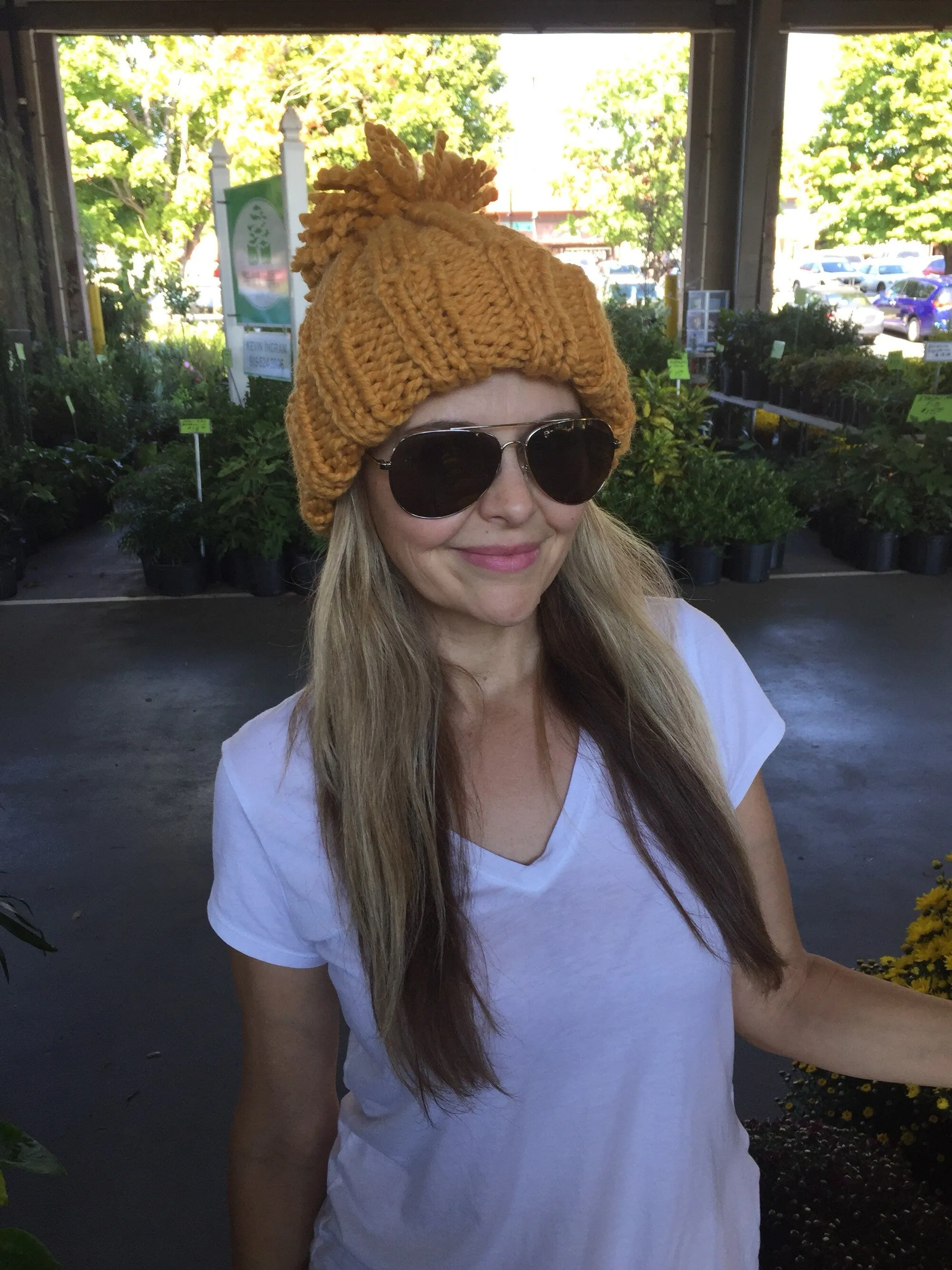 KNITTING PATTERN DIY The Simple Fold Over Beanie, Simple Knit Hat, Easy Toque, Pom Pom Beanie, Women's Warm Beanie