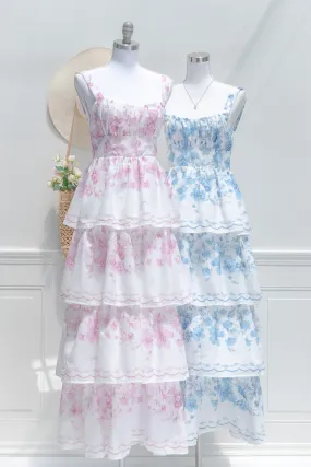 La Vie En Rose Maxi Dress - Sky Blue