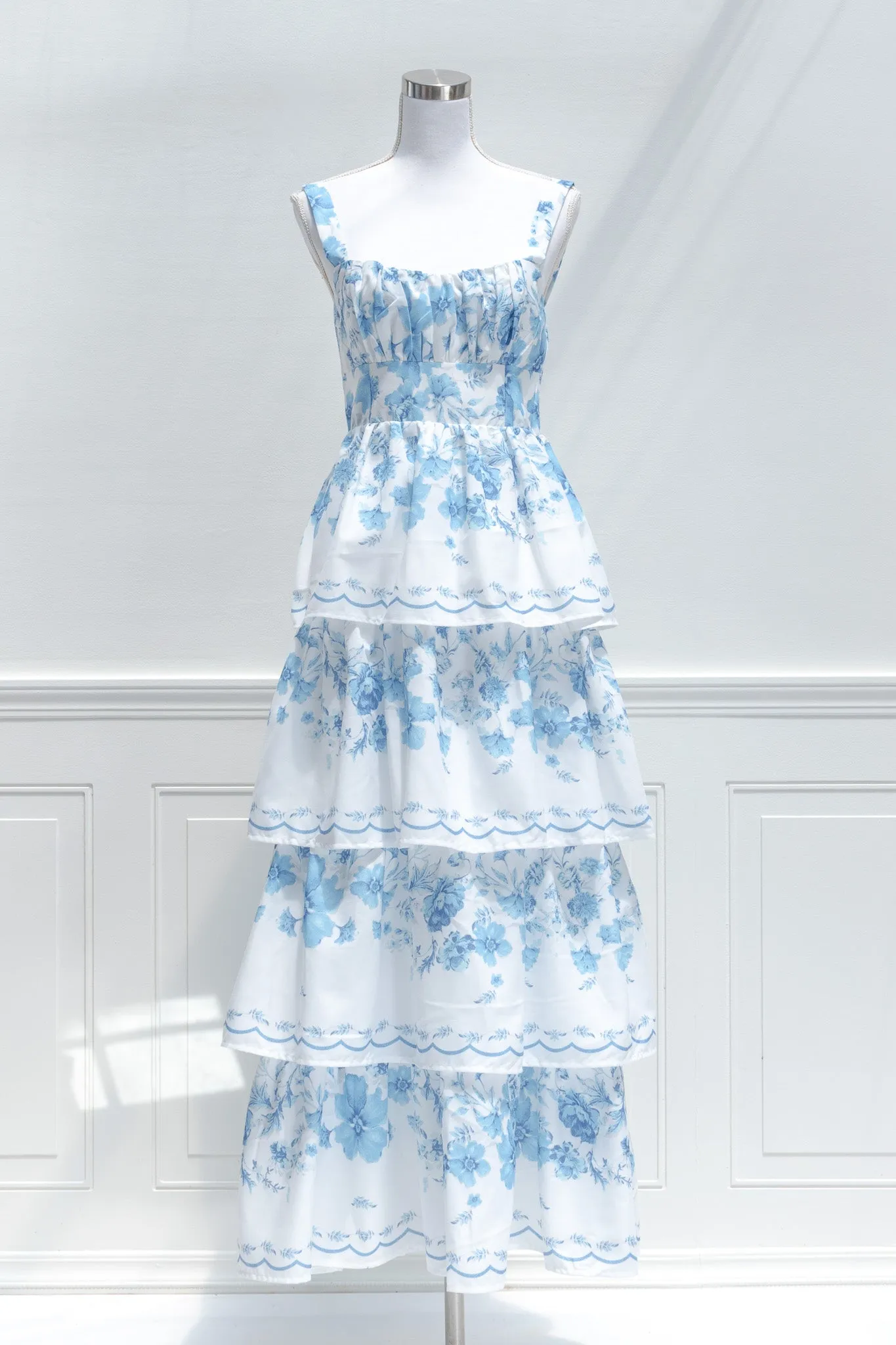 La Vie En Rose Maxi Dress - Sky Blue