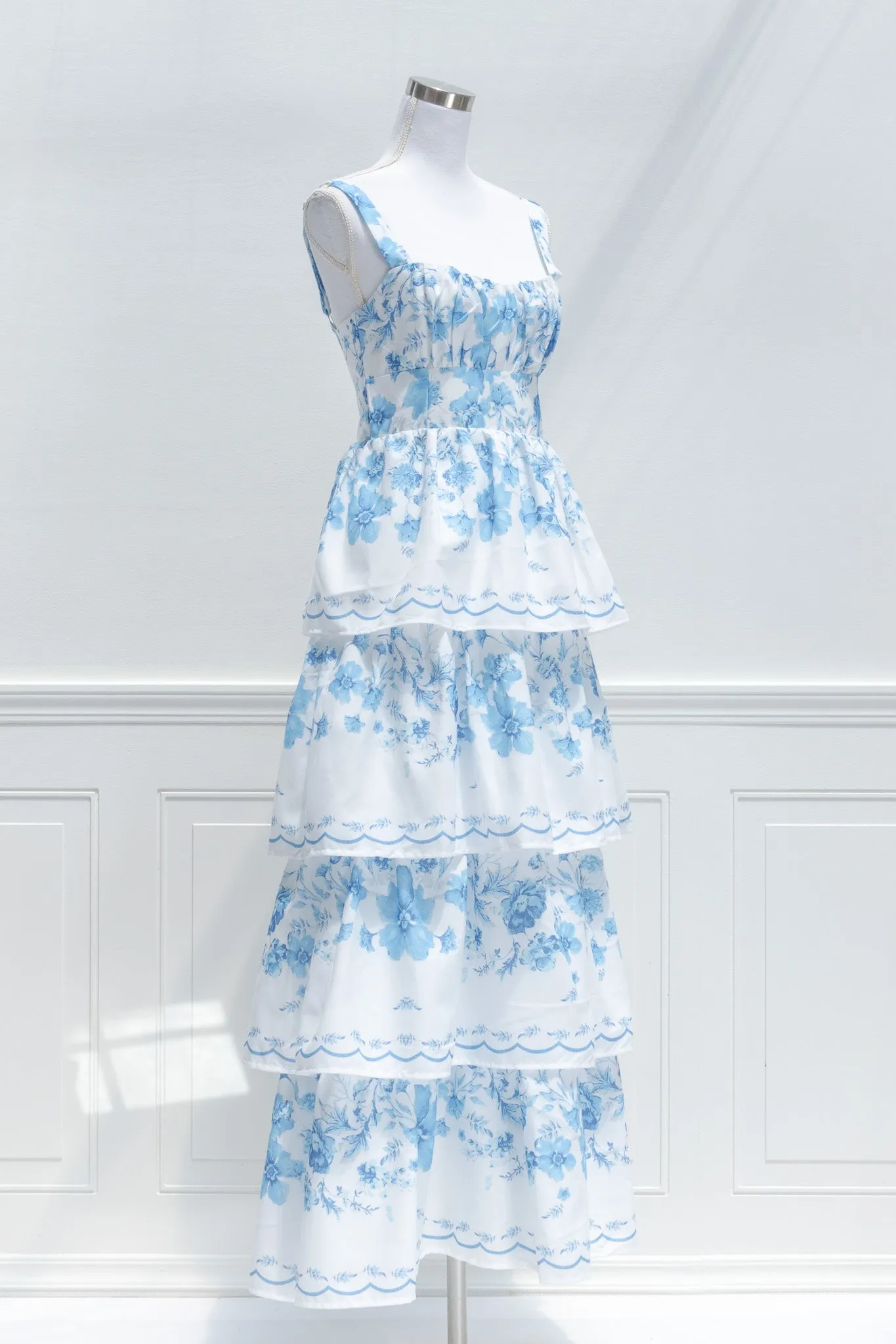 La Vie En Rose Maxi Dress - Sky Blue