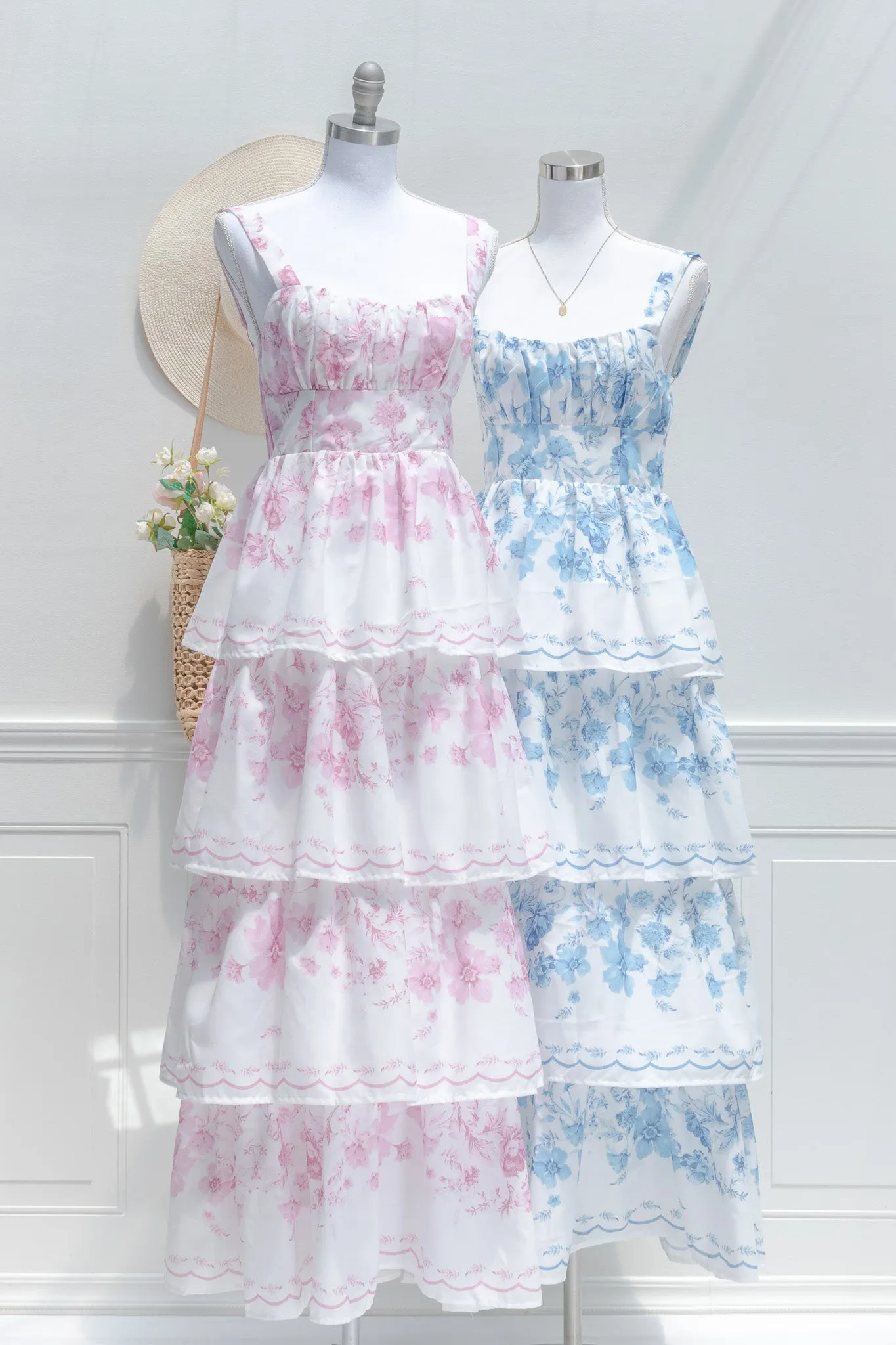 La Vie En Rose Maxi Dress - Sky Blue