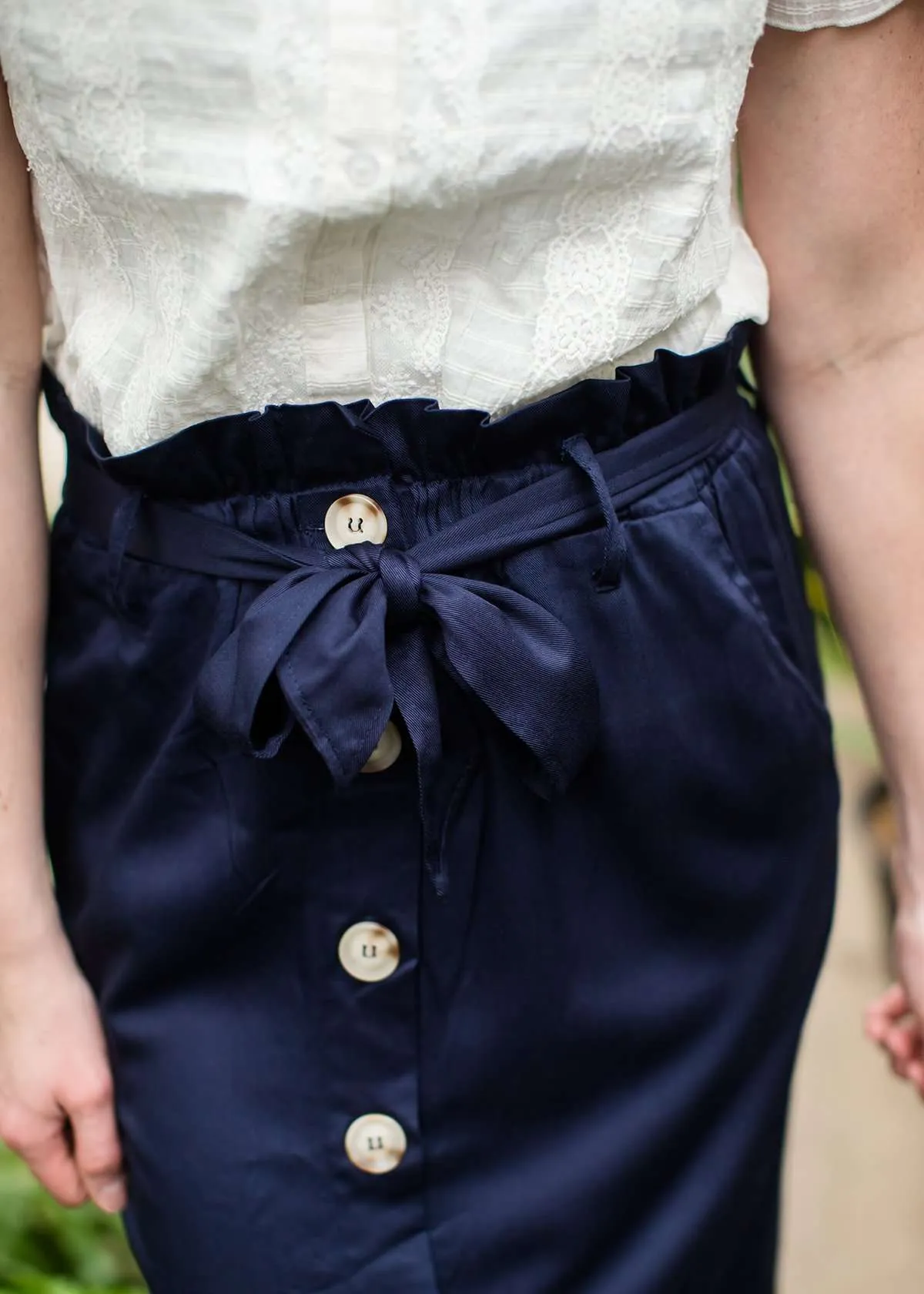 Lace Trim Lattice Top