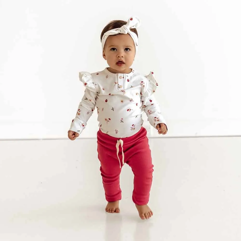 Ladybug Long Sleeve Organic Bodysuit