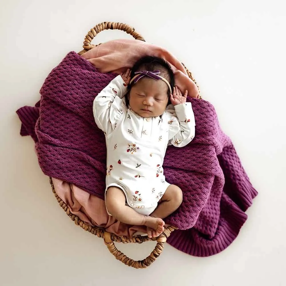 Ladybug Long Sleeve Organic Bodysuit