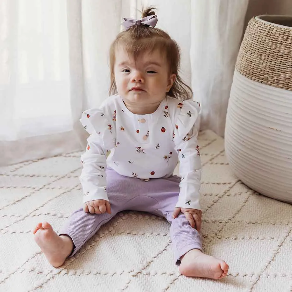 Ladybug Long Sleeve Organic Bodysuit