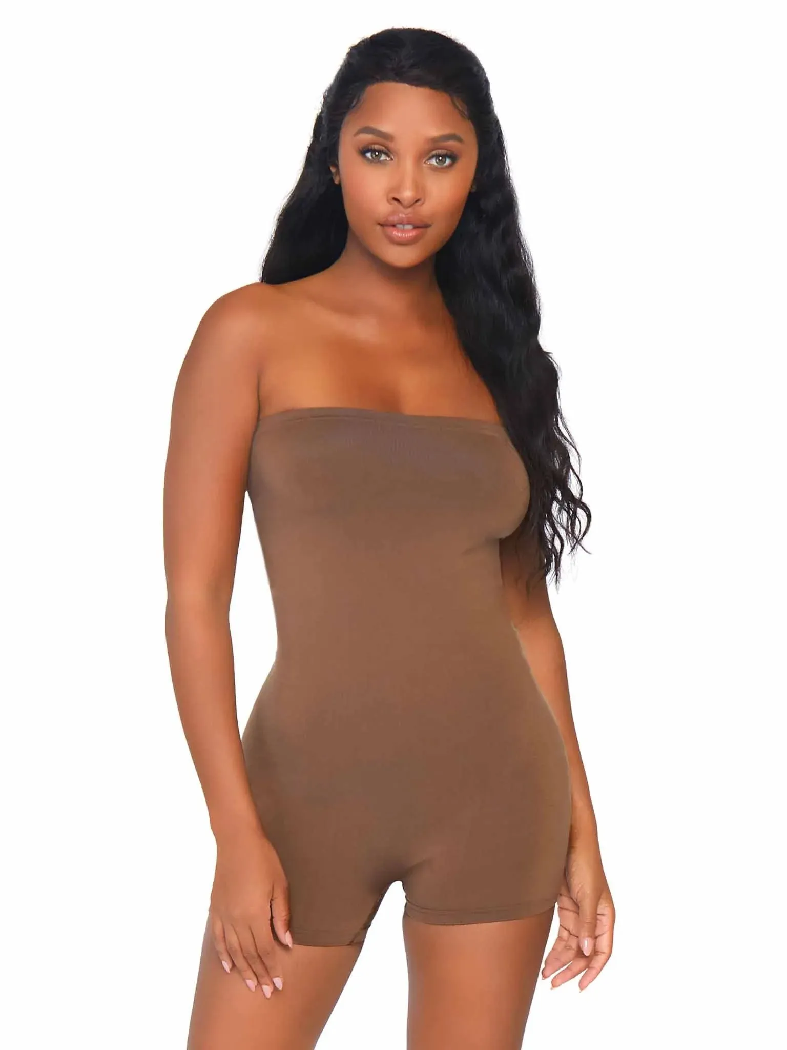 LEG AVENUE NK001 NAKED SHAPEWEAR ROMPER