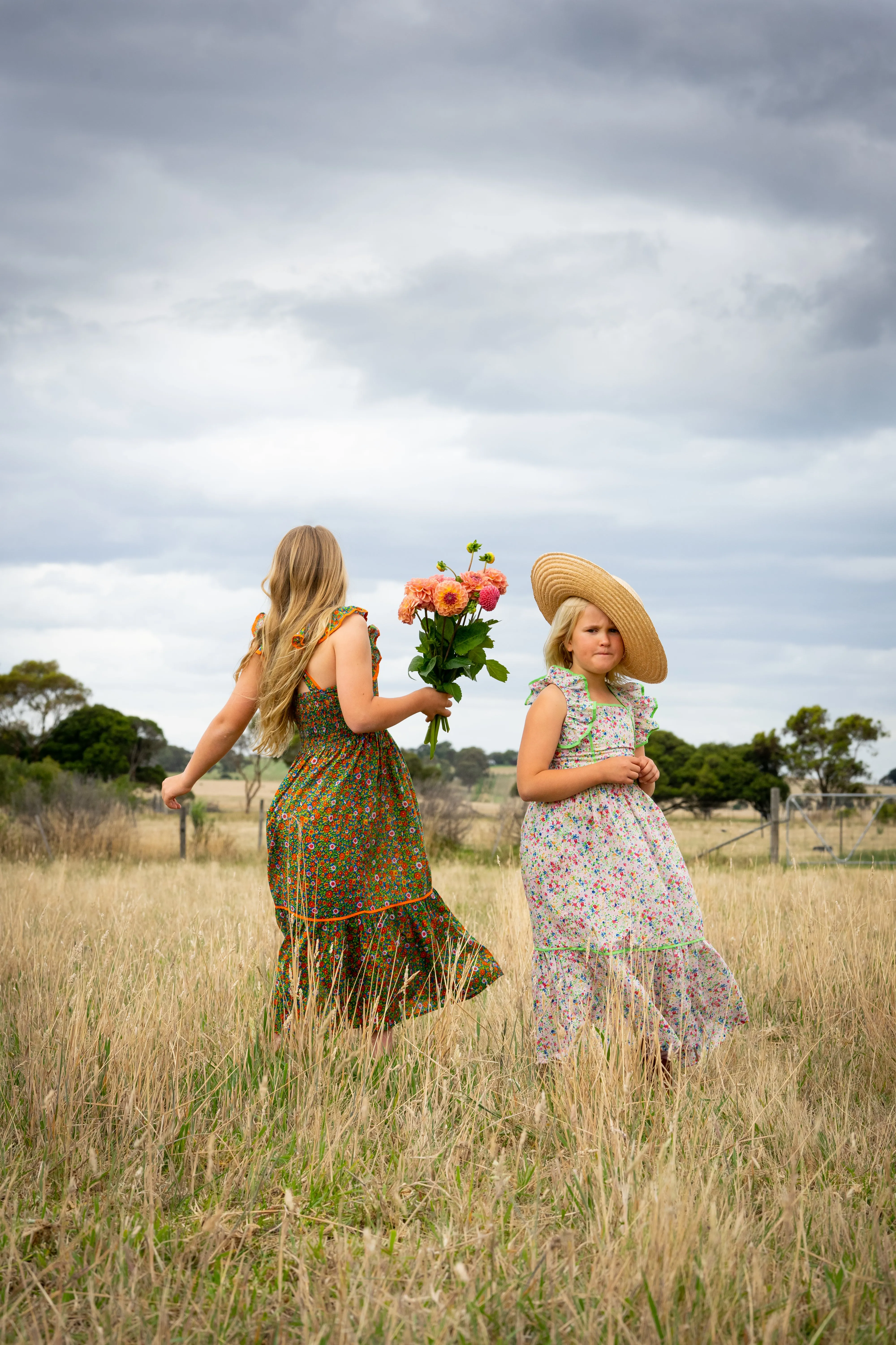 Lilas Dress Seventies Floral