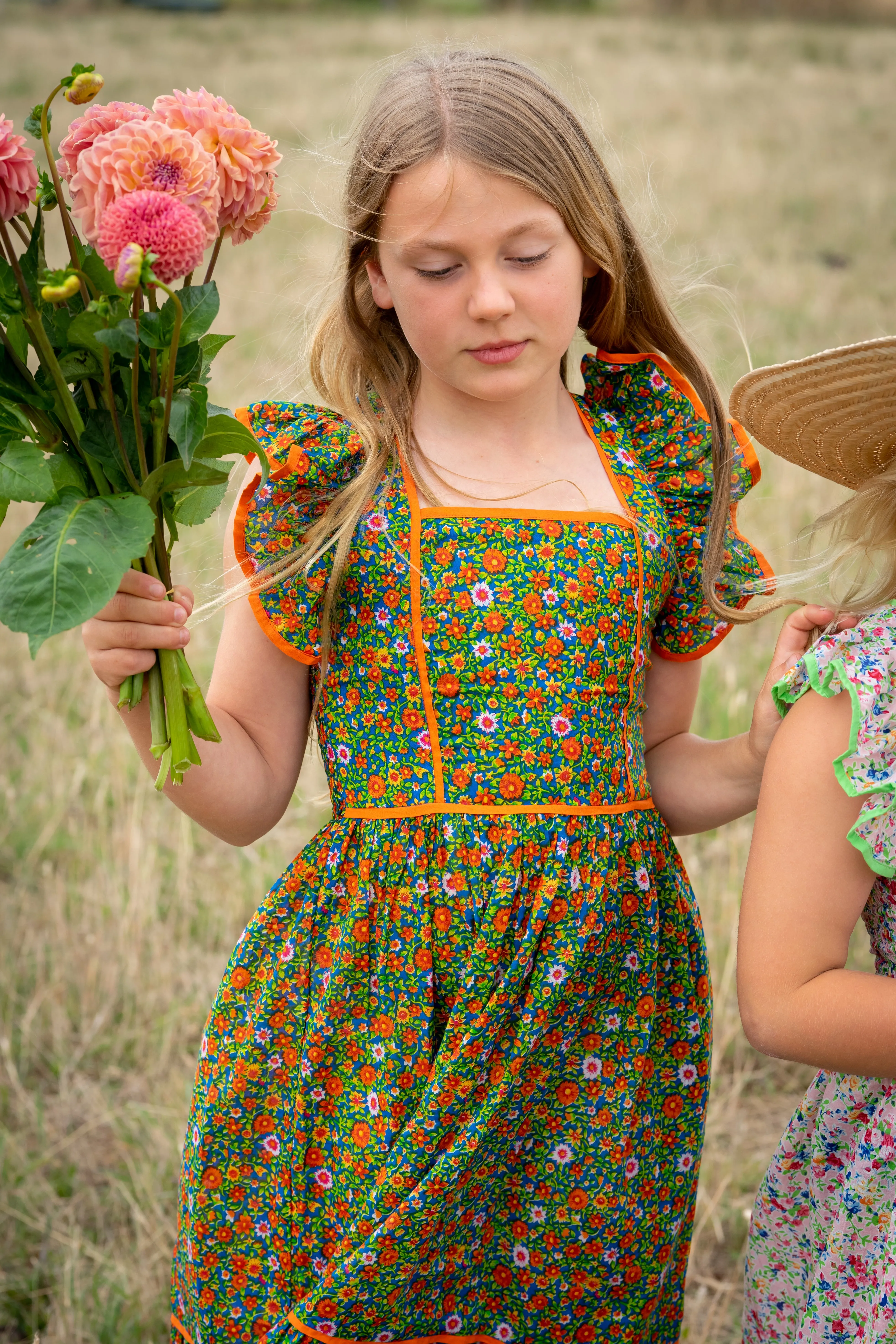 Lilas Dress Seventies Floral