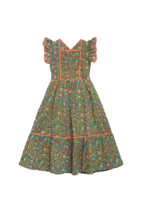 Lilas Dress Seventies Floral
