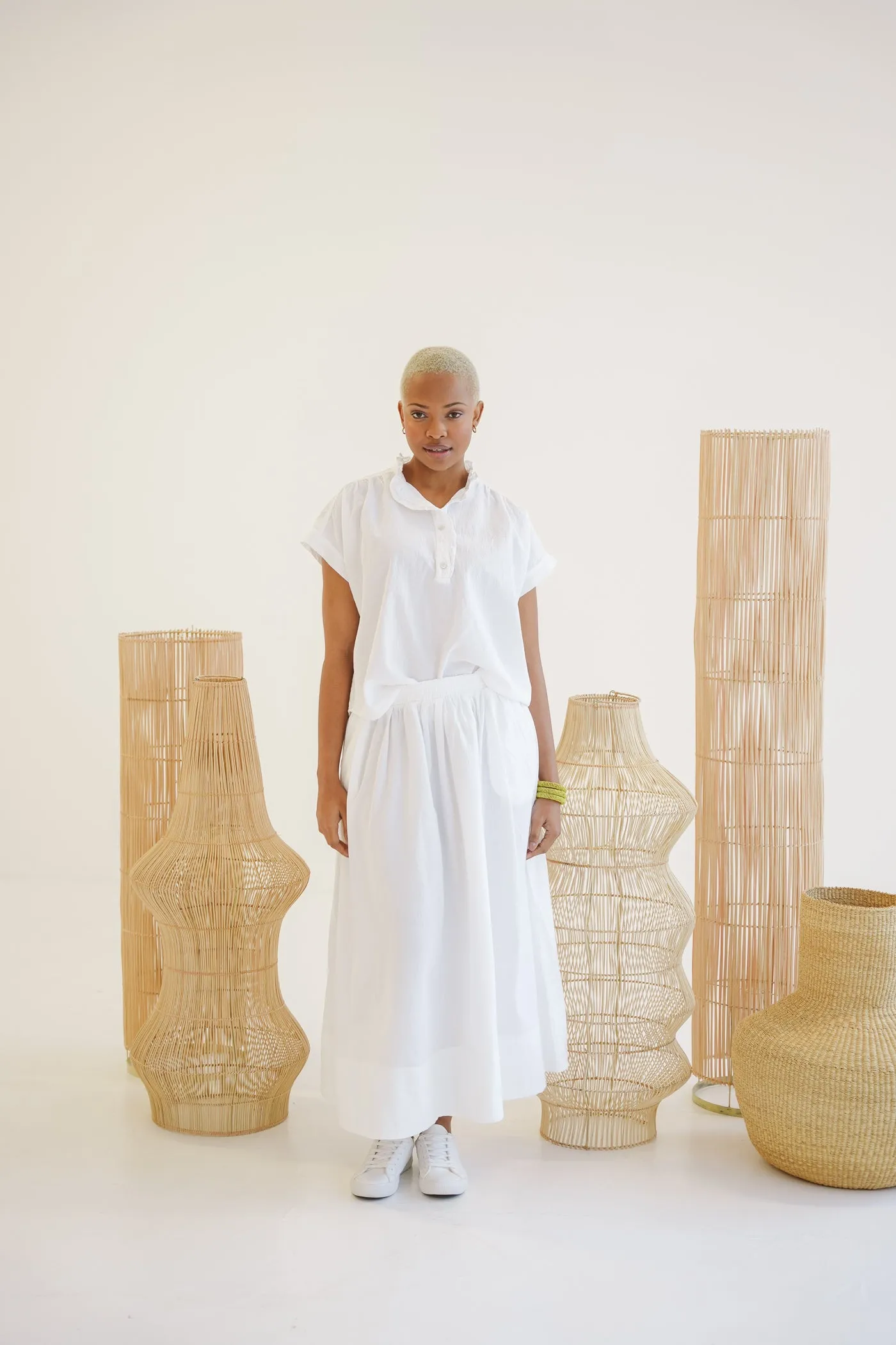 Lily Cotton Maxi Skirt