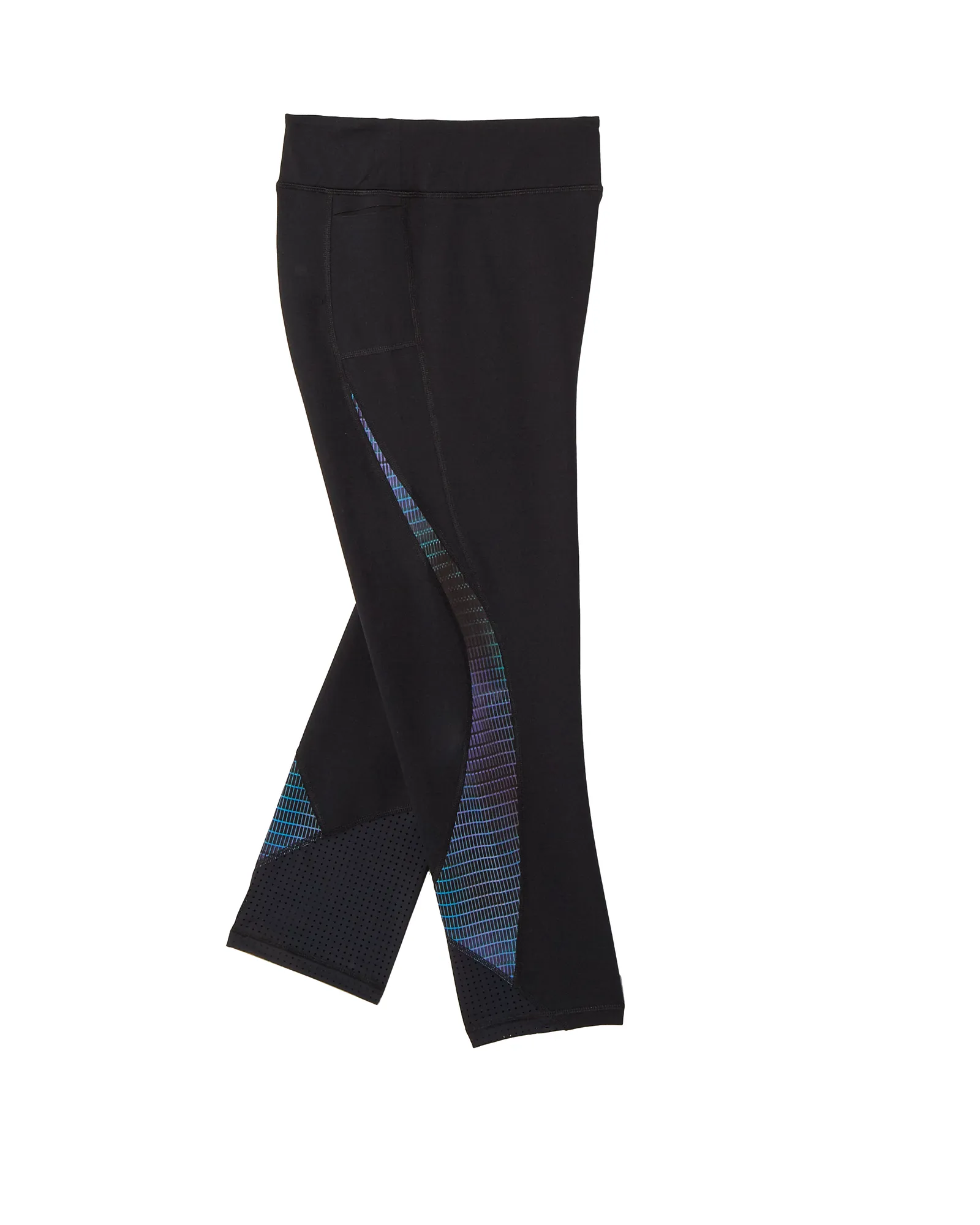 Liverpool Capri Tights | Black / Purple