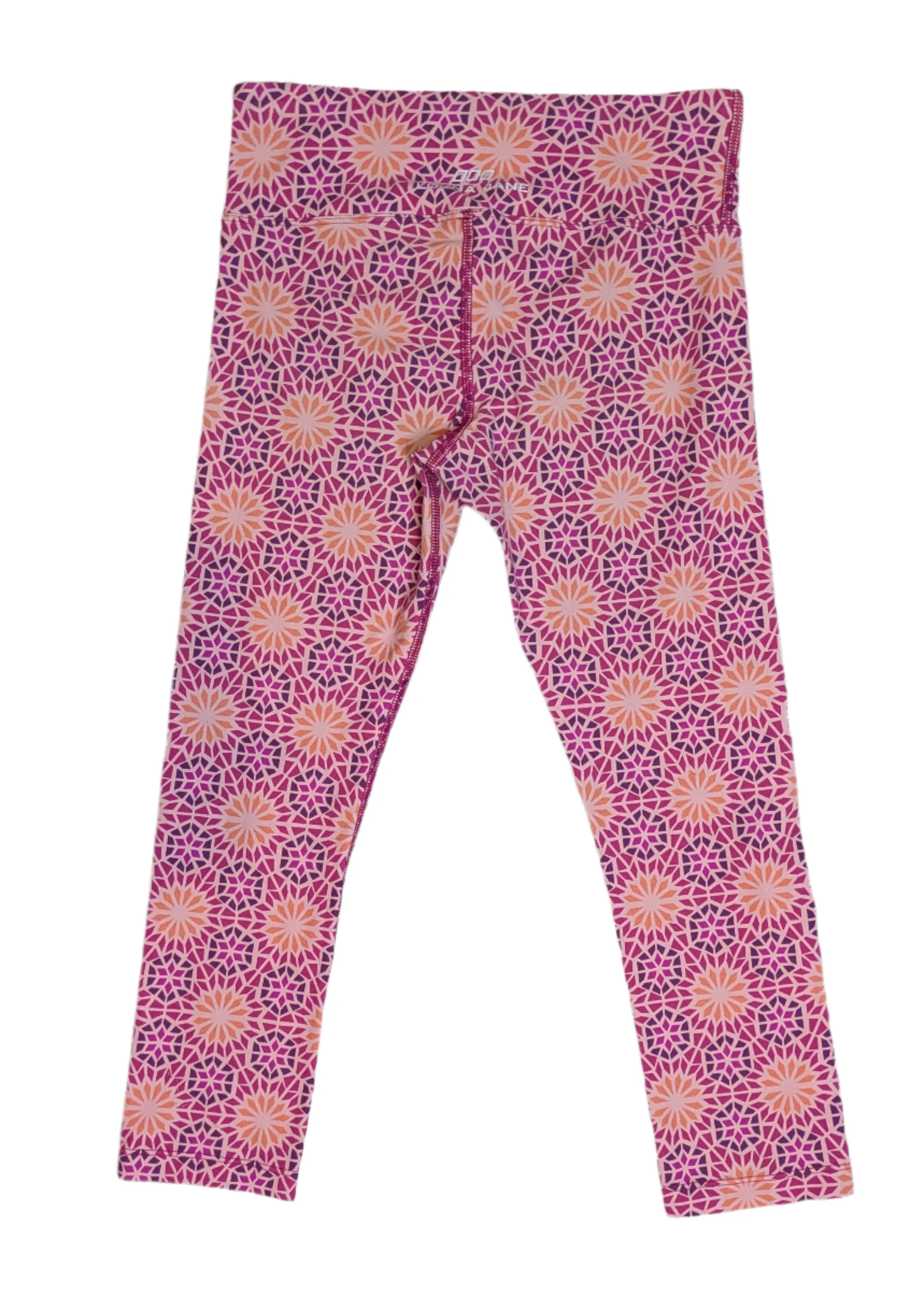 Lorna Jane 7/8 Pink Purple Moroccan Mandala Patterned Yoga Leggings