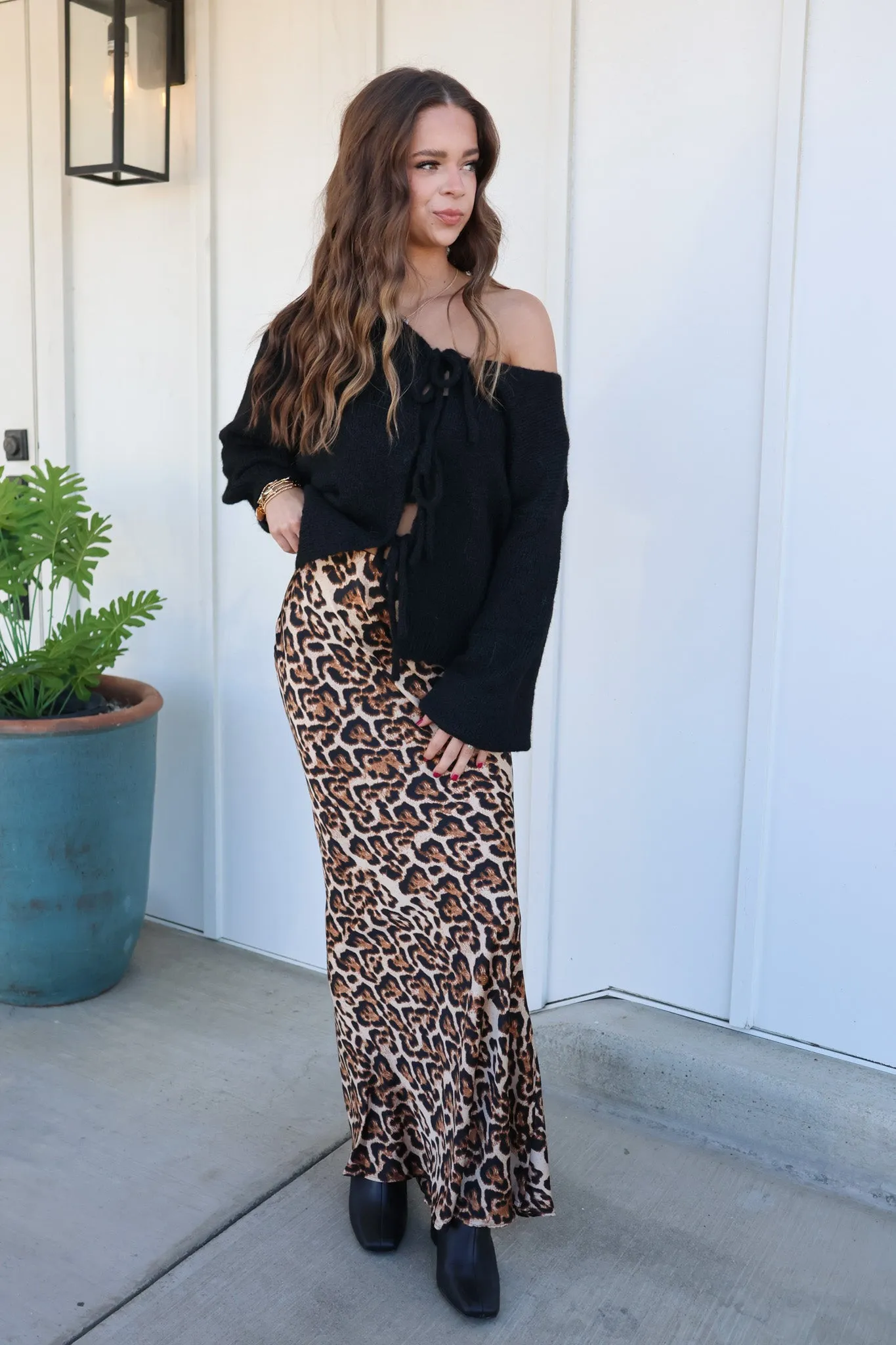 Luxie Leopard Maxi Skirt