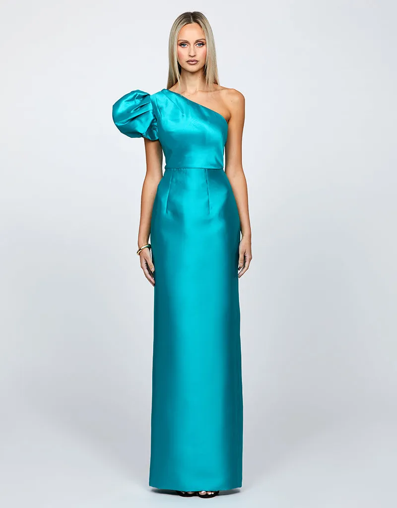 MARCHESA ONE SHOULDER GOWN B65D18L