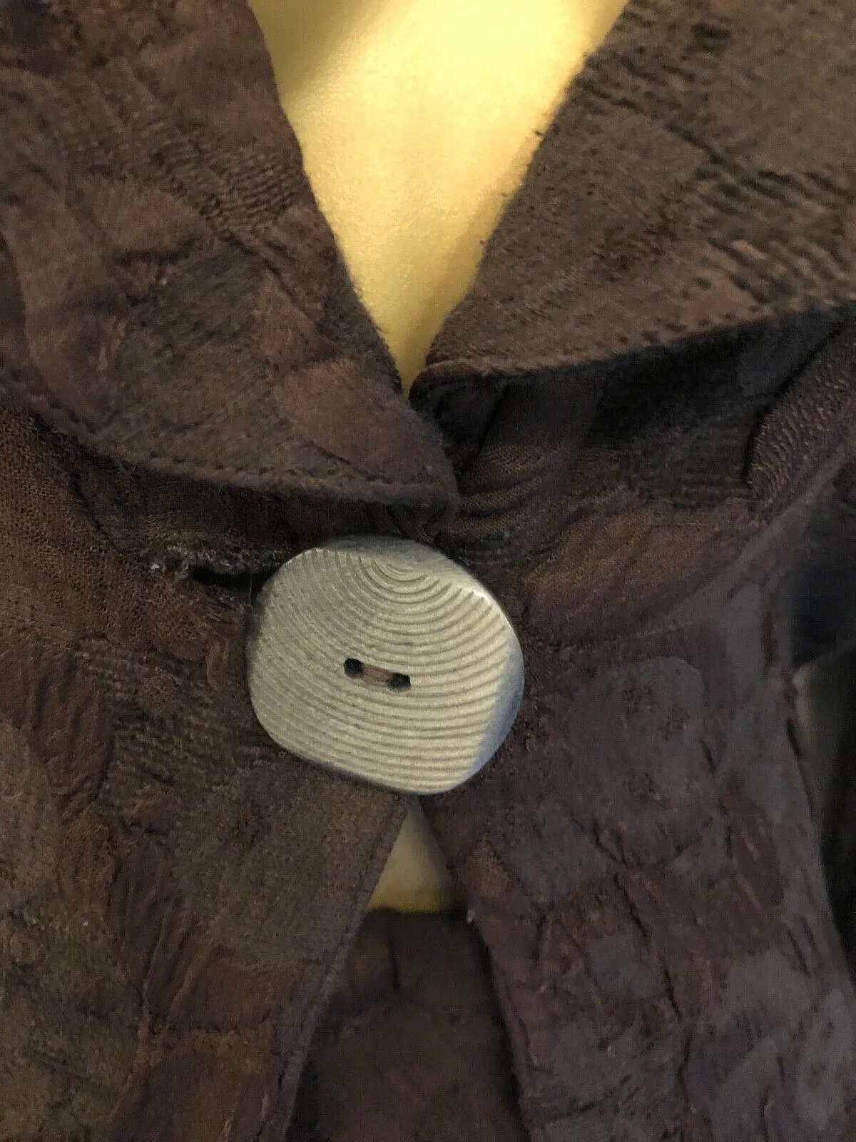 Marina Avraam Brown Rare Vintage Textured Skirt & Jacket Size S Approx UK 10 US 6 EU 38
