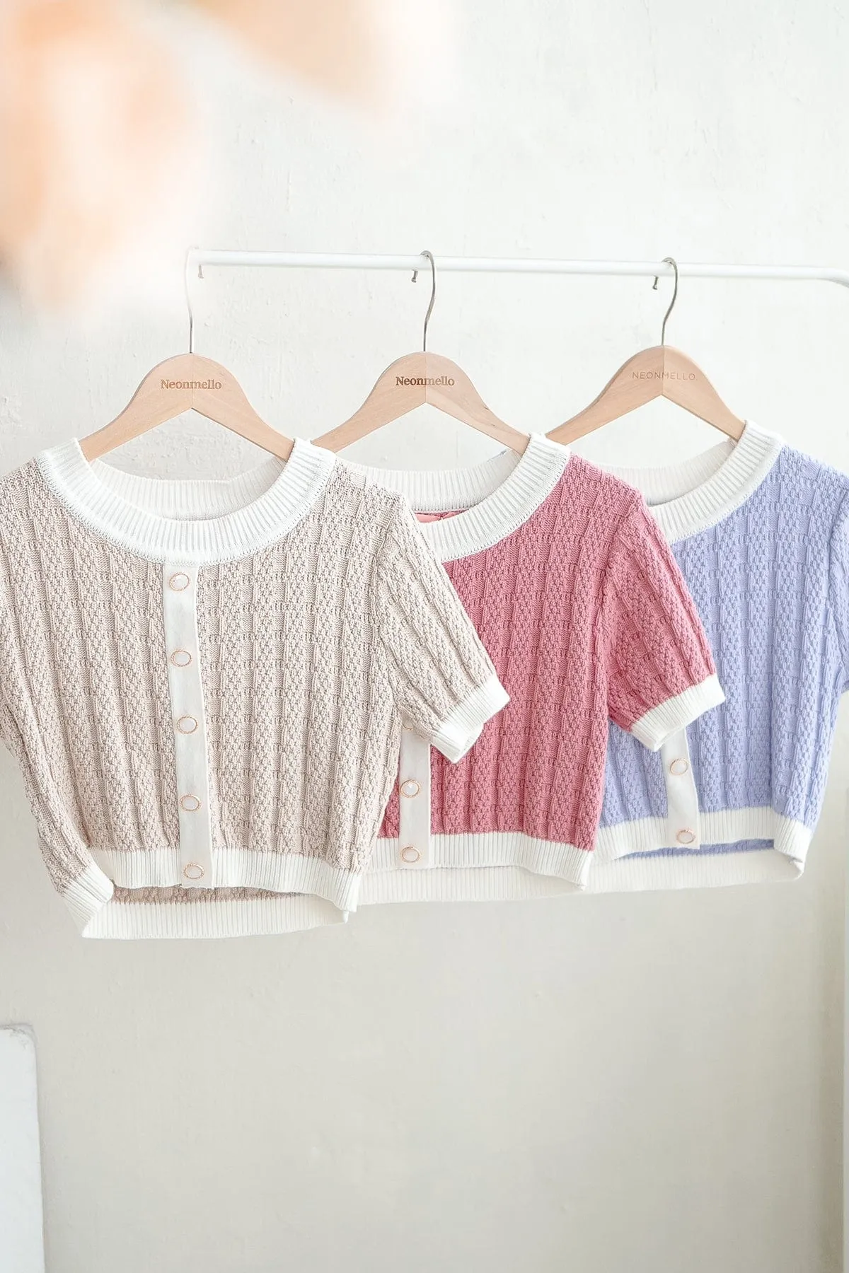 MEA KNIT TOP IN PERIWINKLE