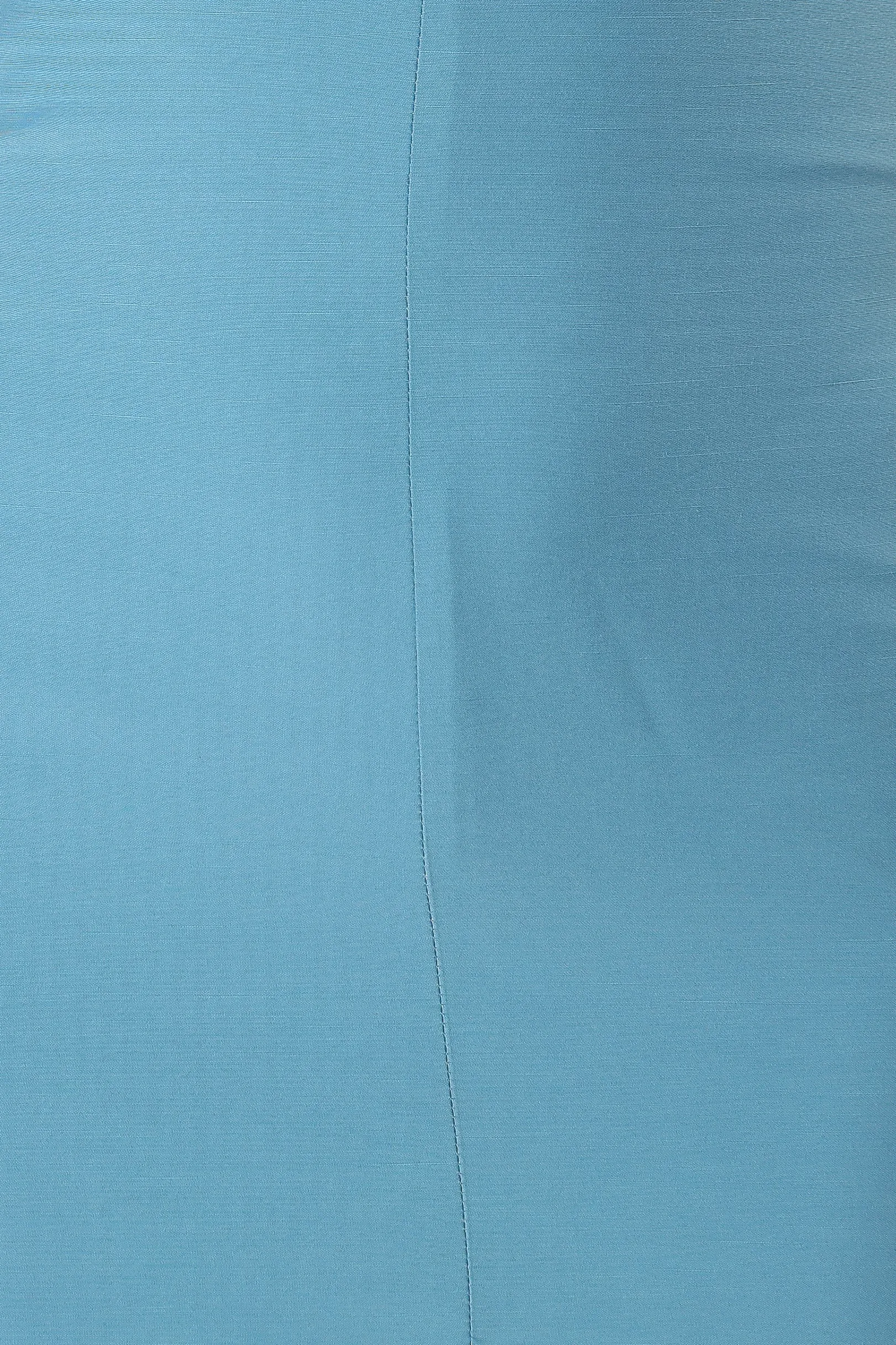 Michael Ruched Strap Maxi Dress - Blue