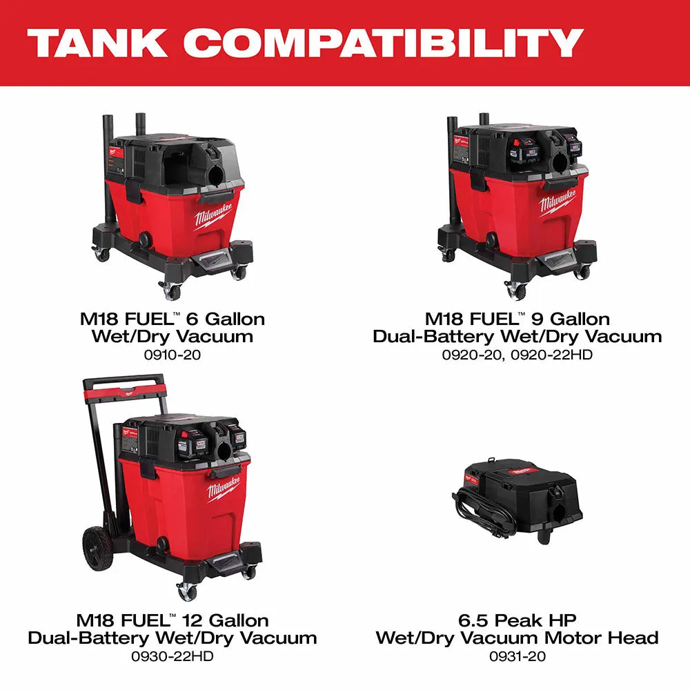 Milwaukee 0932-20 12 Gallon Wet/Dry Vacuum Tank