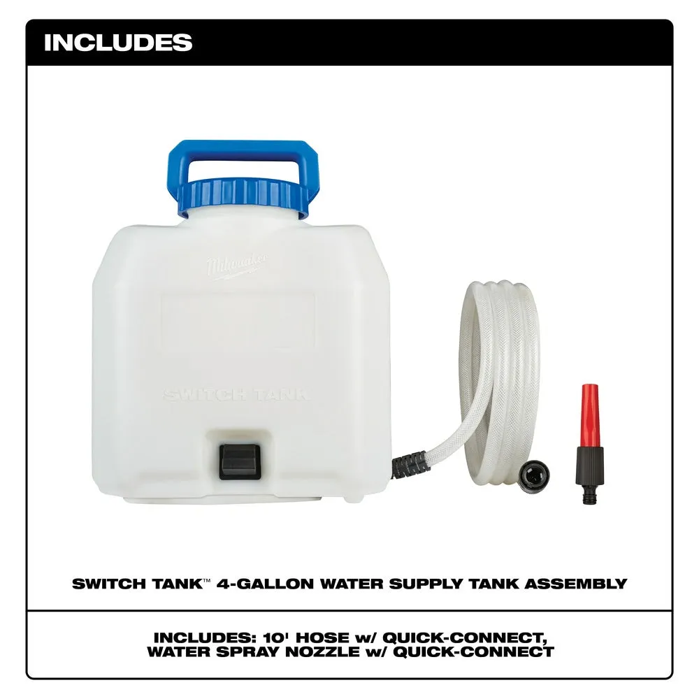 Milwaukee 49-16-28WS SWITCH TANK 4-Gallon Water Supply Tank Assembly