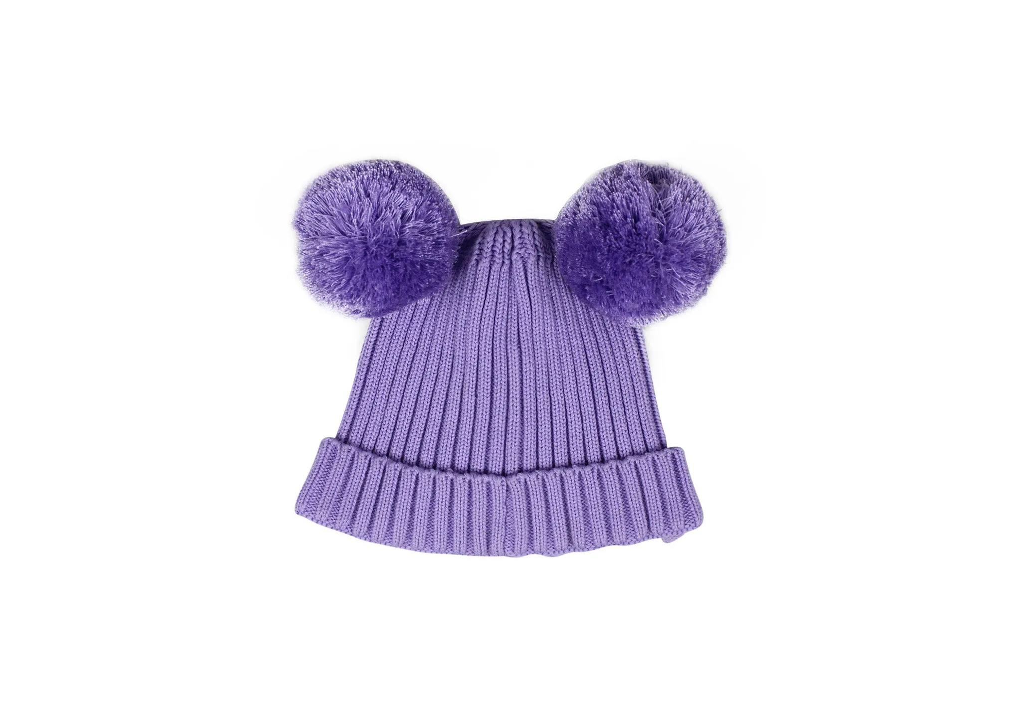 Mini Rodini, Baby Girls Pom Pom Beanie, 3-6 Months