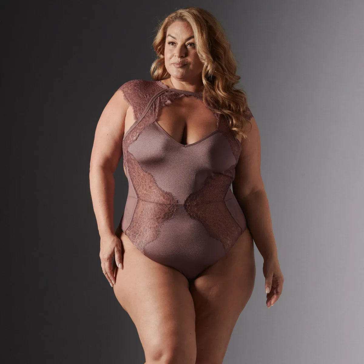 Minna Bodysuit - Mauve - FINAL SALE