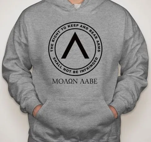 Molon Labe Right To Bear Arms Hoodie | Blasted Rat
