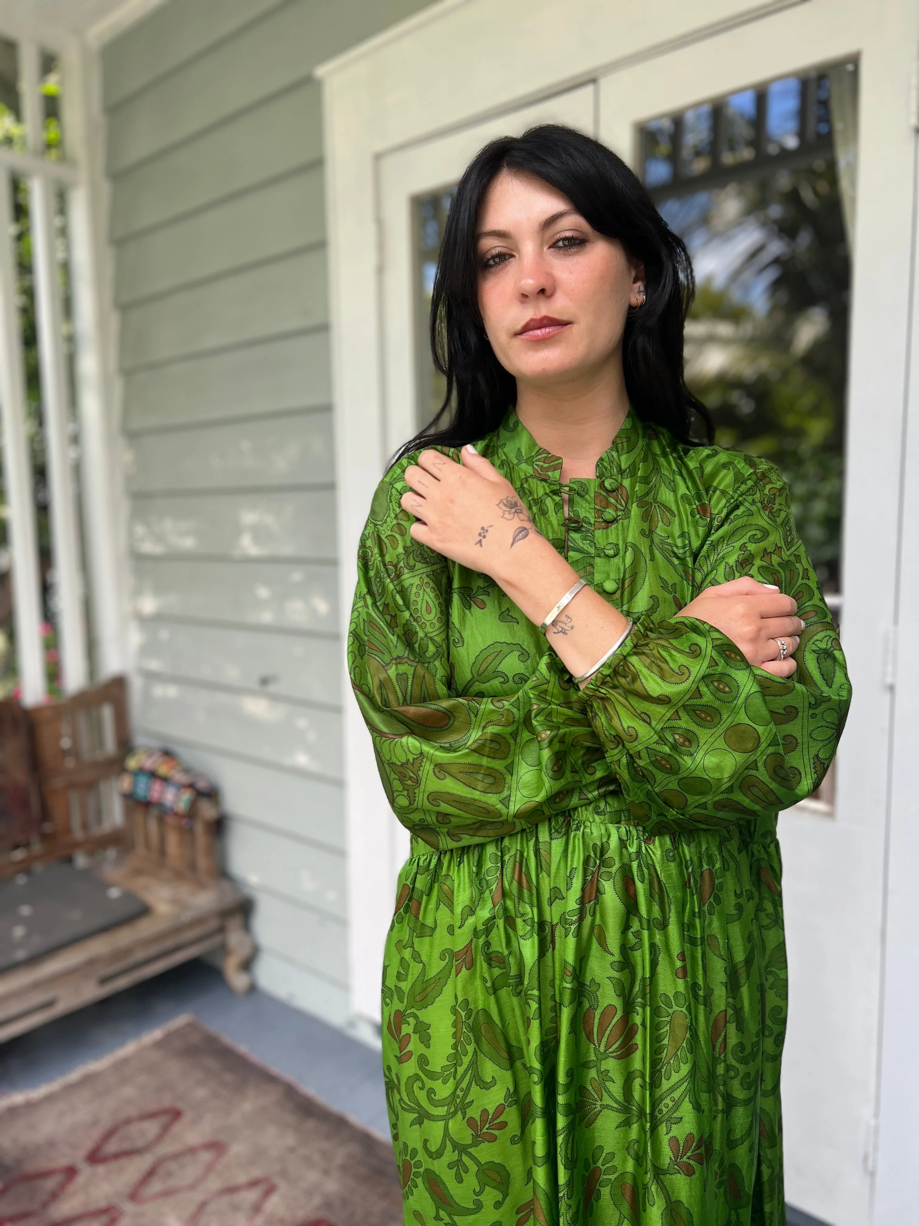 Moonlight Dress - Apple Green (L)