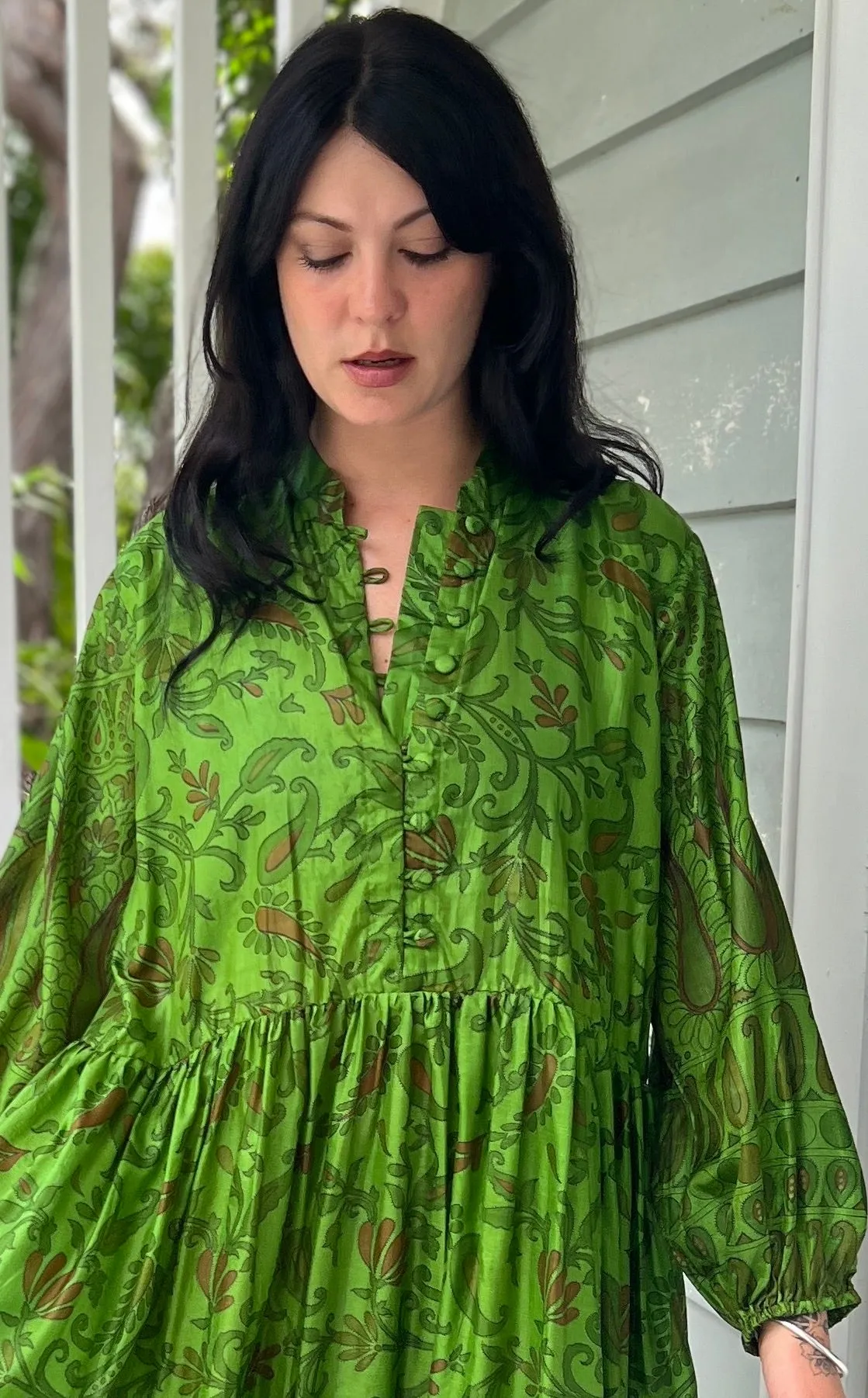 Moonlight Dress - Apple Green (L)
