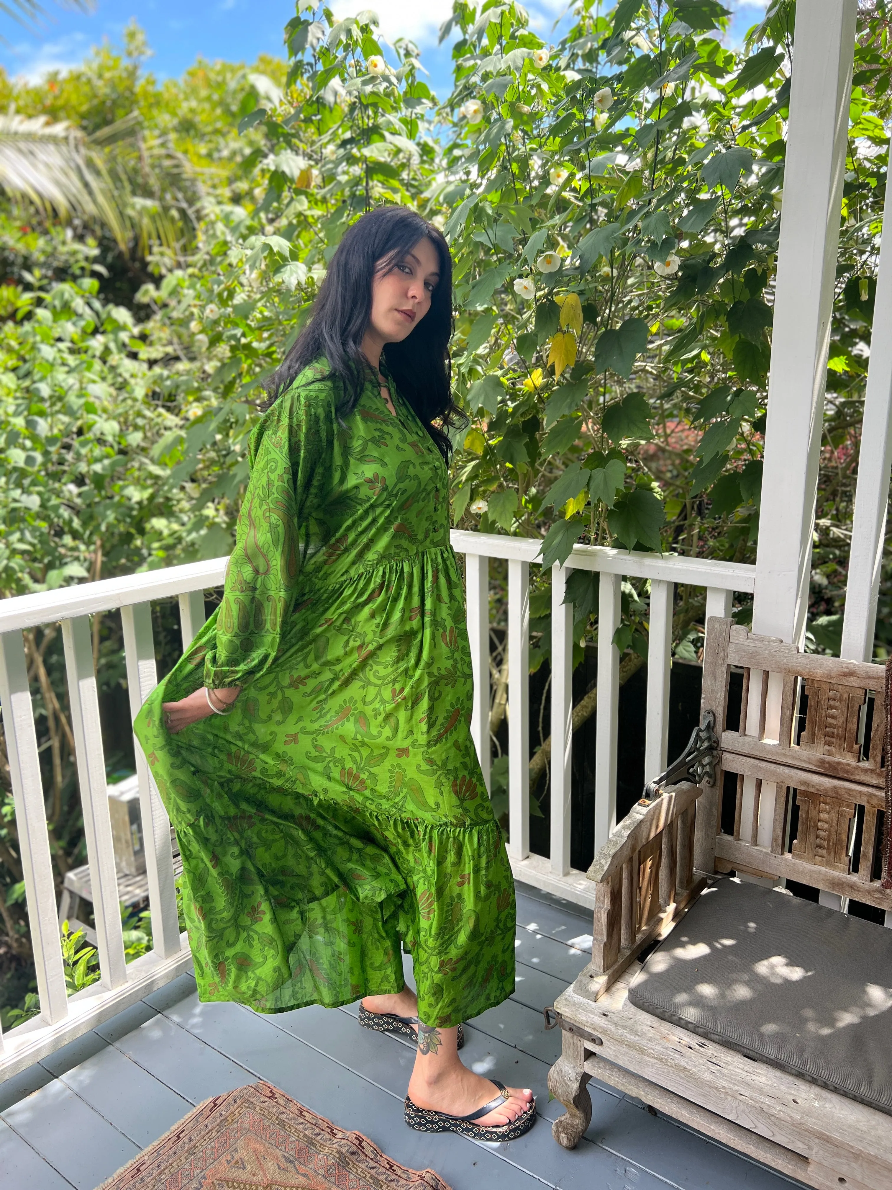 Moonlight Dress - Apple Green (L)