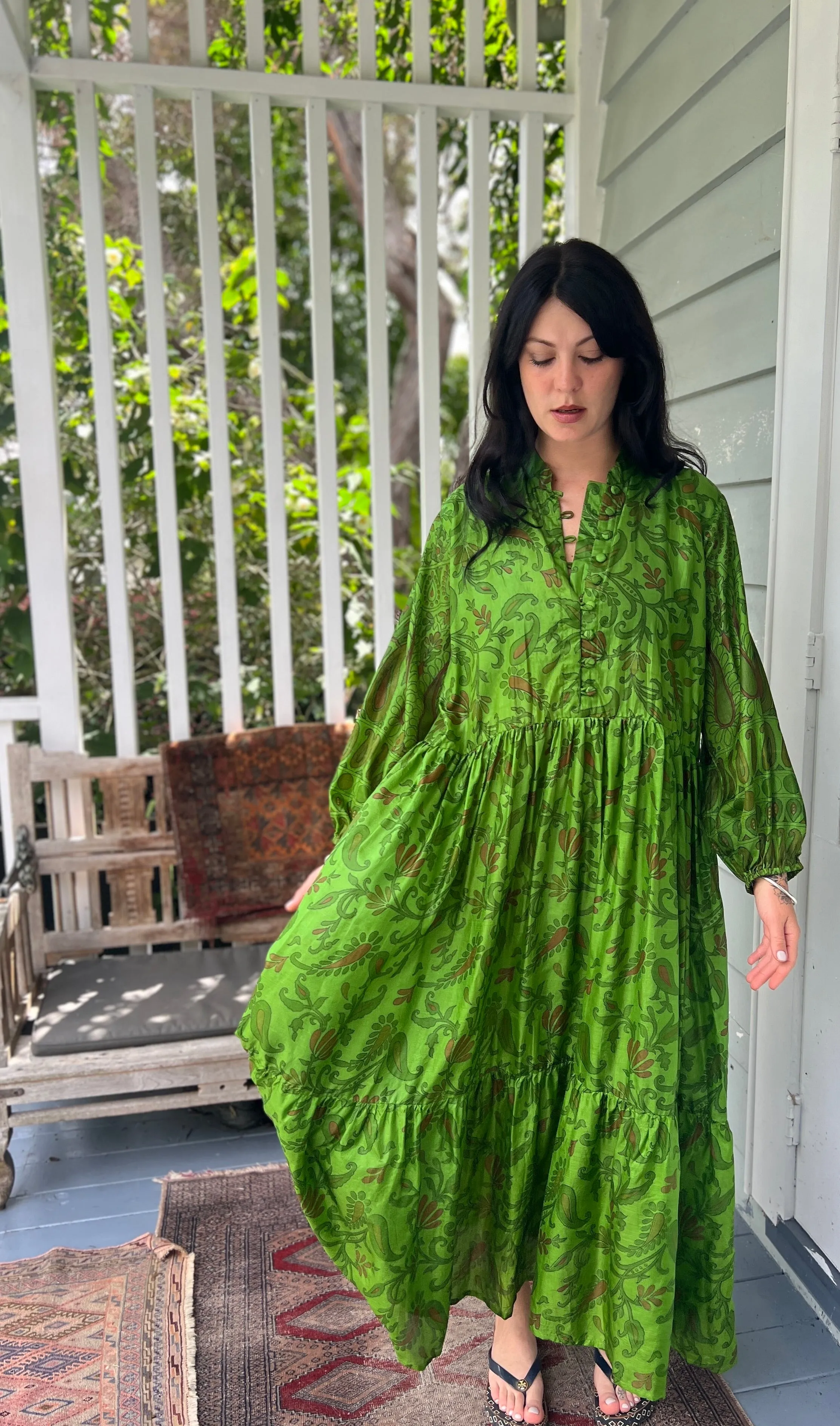 Moonlight Dress - Apple Green (L)