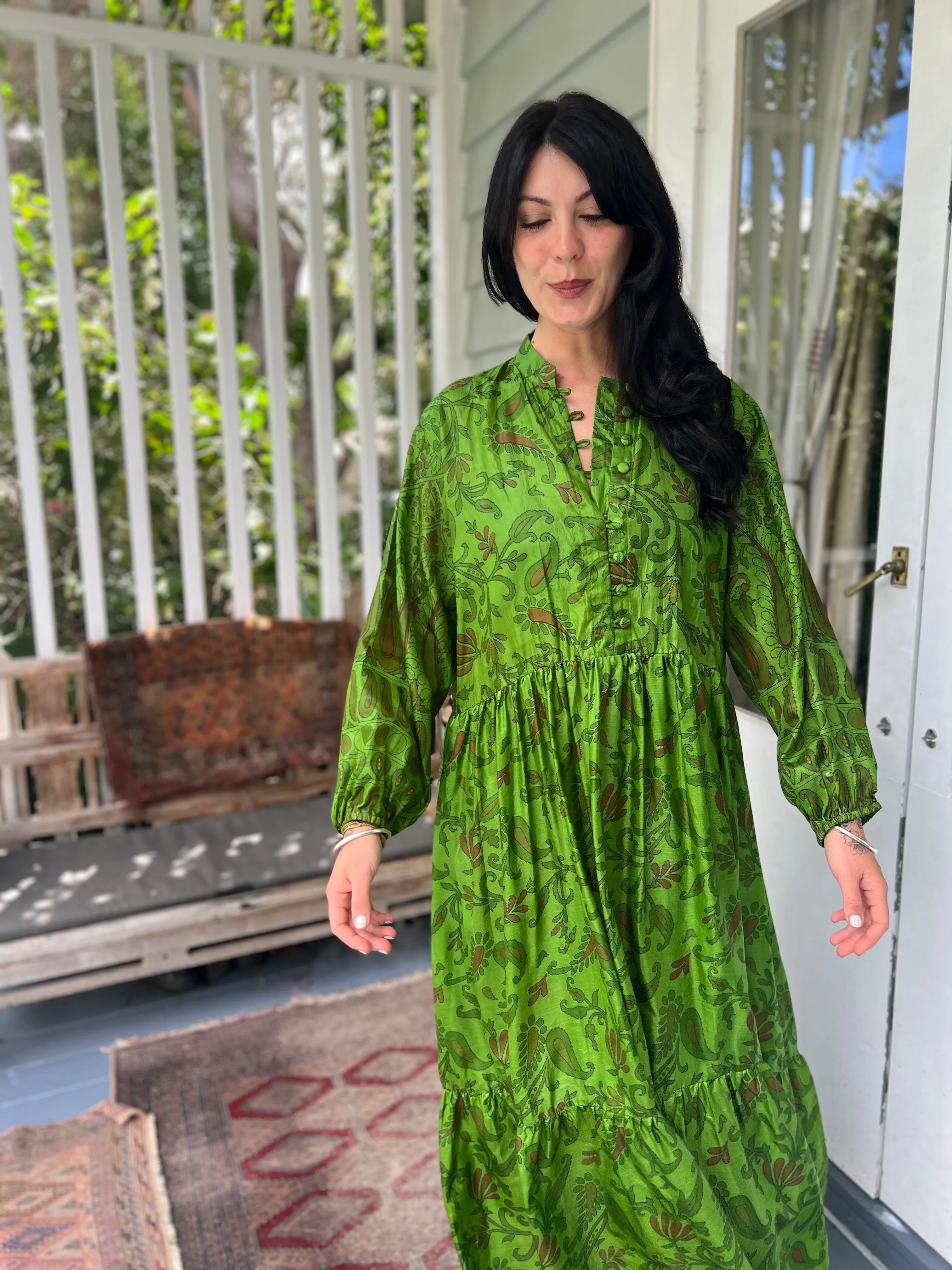 Moonlight Dress - Apple Green (L)