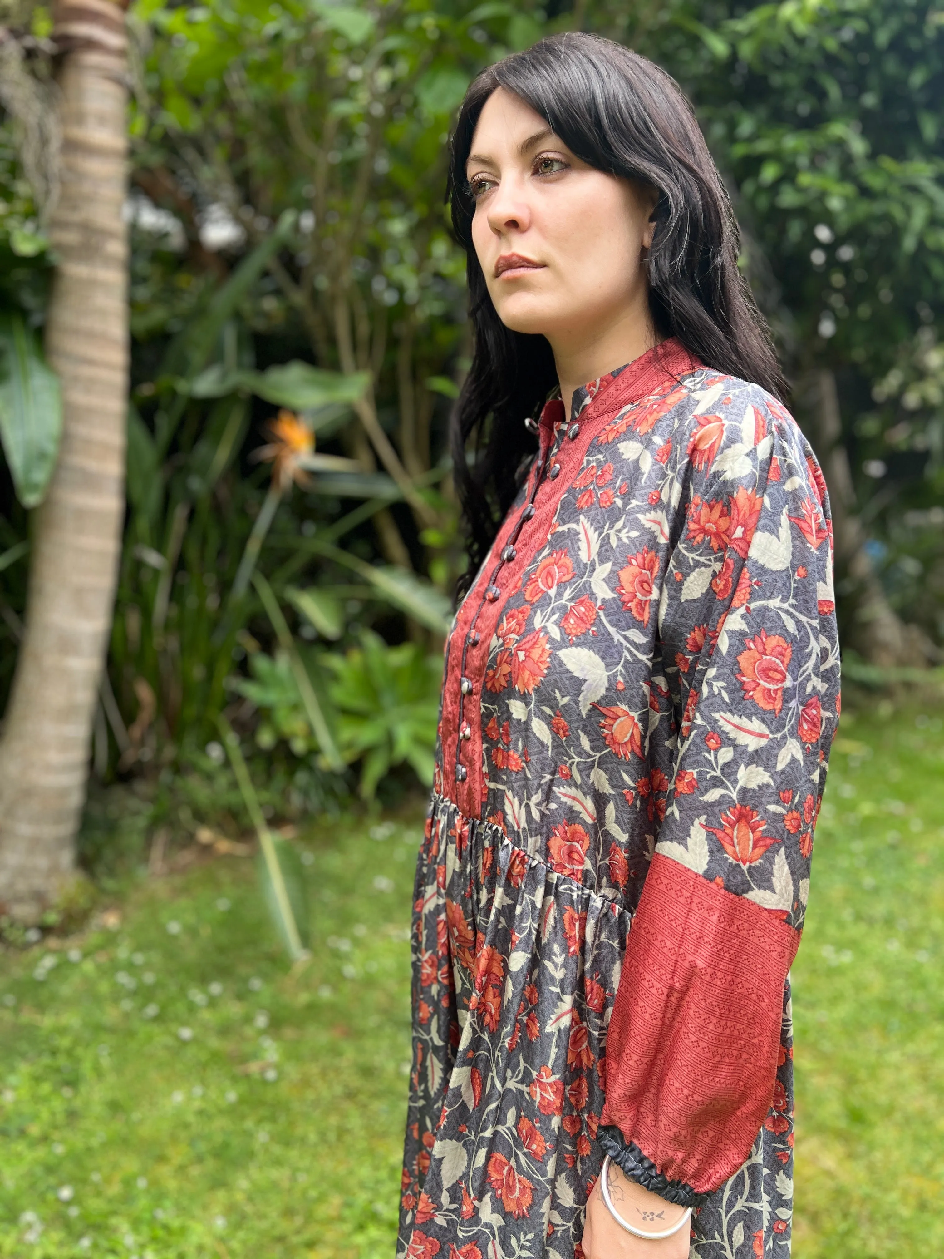 Moonlight Dress -  Charcoal Rust (L)