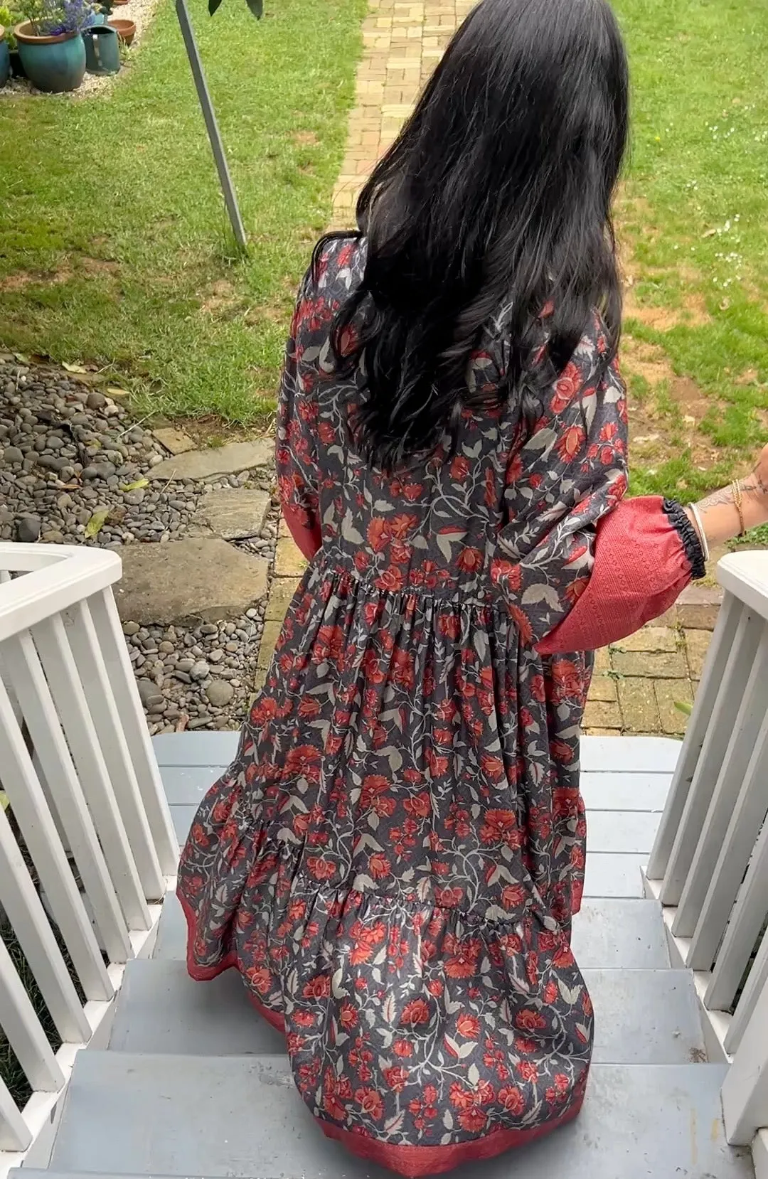 Moonlight Dress -  Charcoal Rust (L)