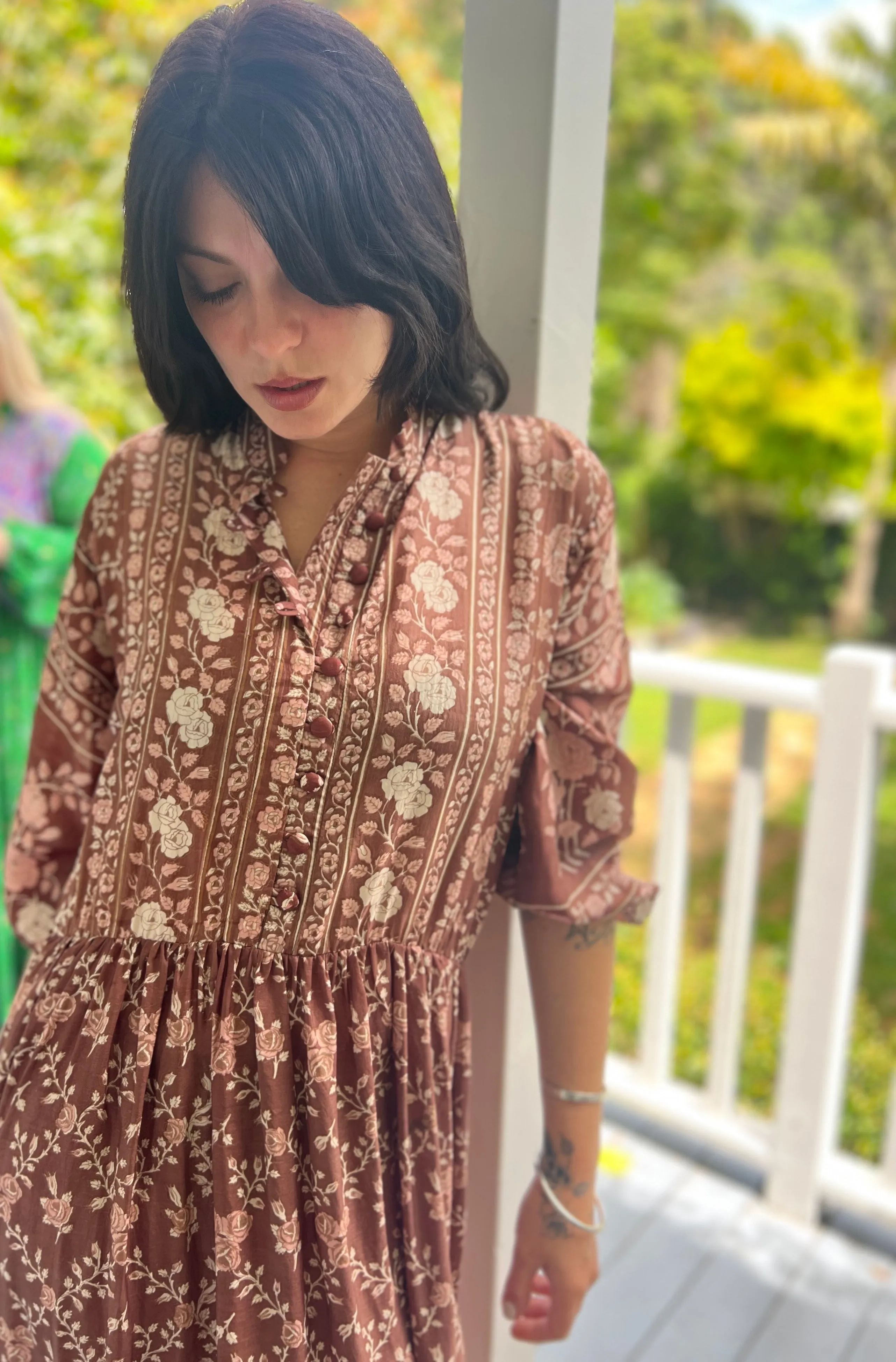 Moonlight Dress - Chocolate Roses (L)