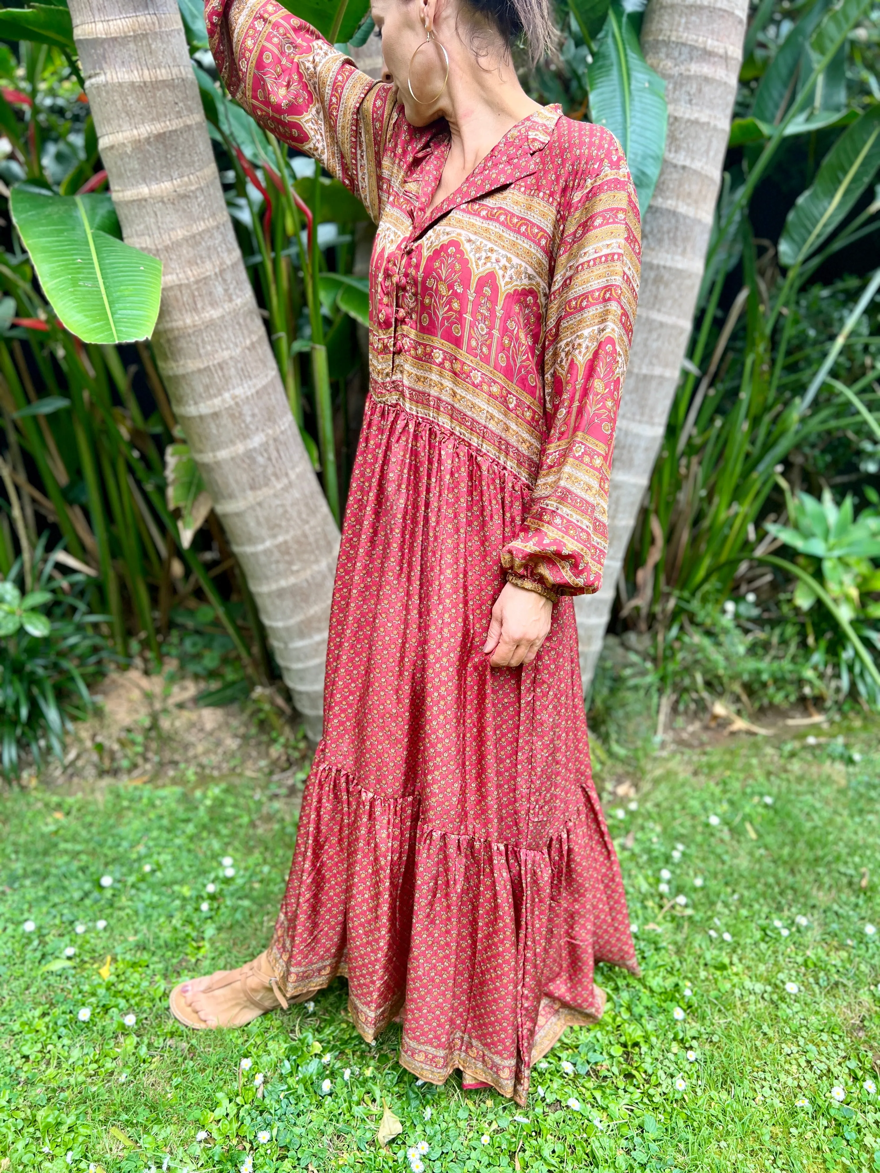 Moonlight Dress - Deep Red (S)