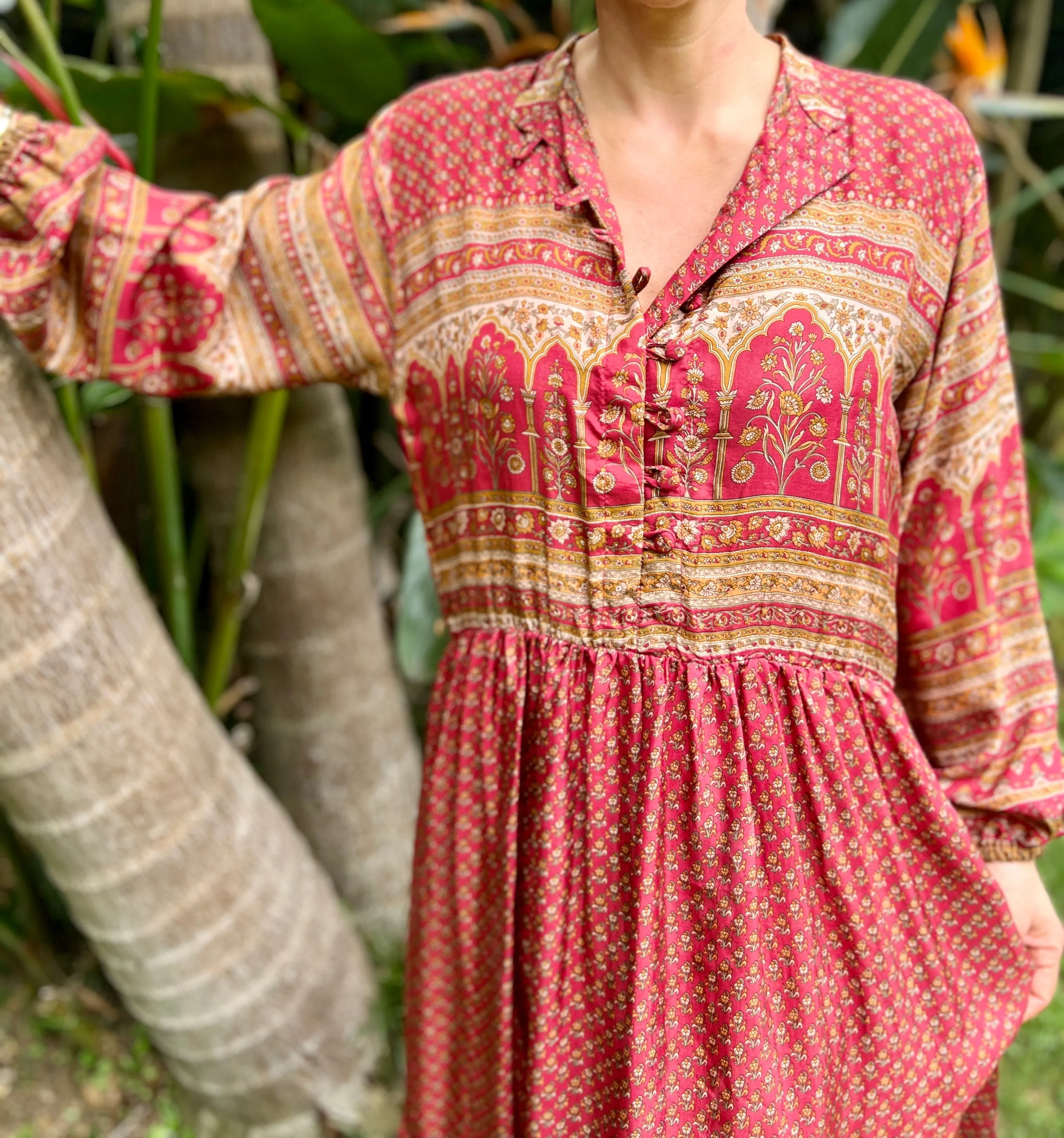 Moonlight Dress - Deep Red (S)