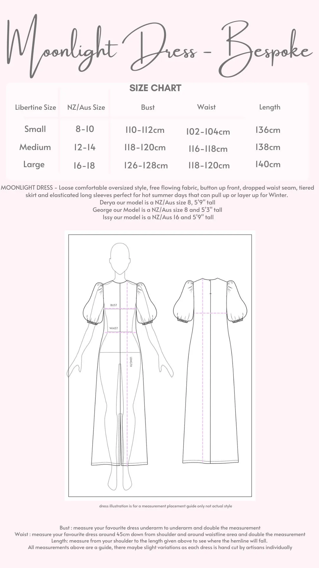 Moonlight Dress - Emerald pink (M)