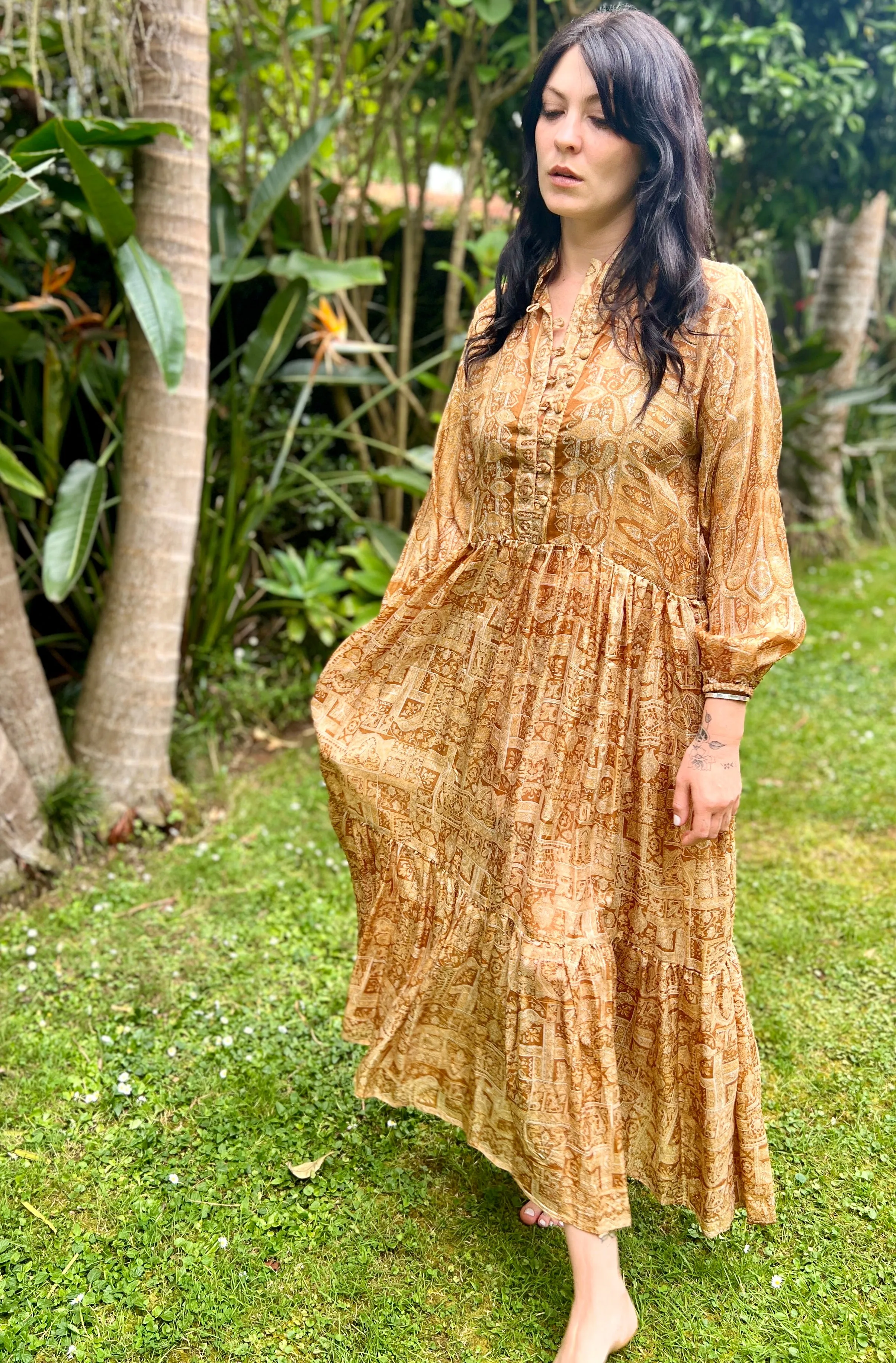 Moonlight Dress - Golden Coffee (S)