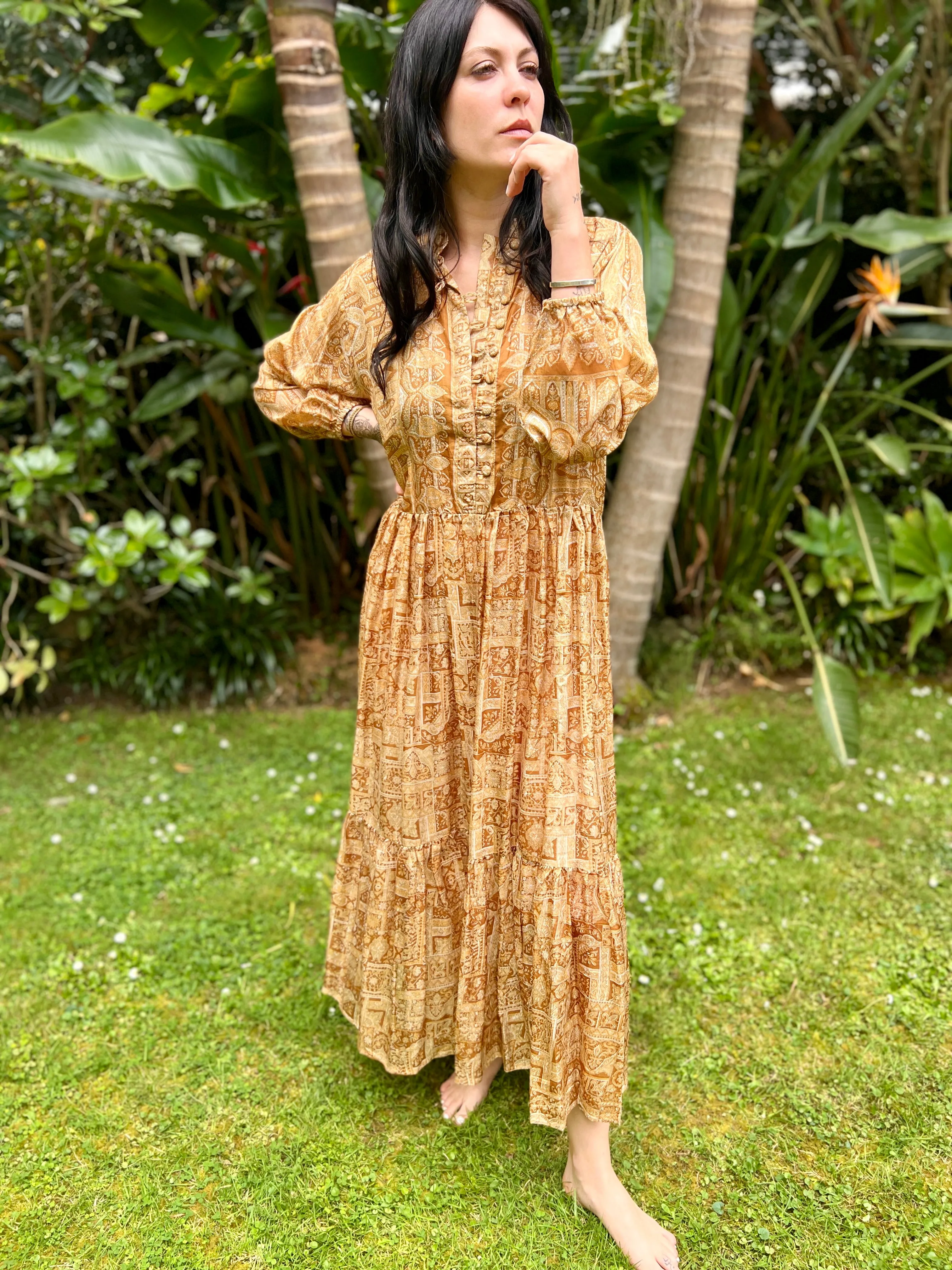 Moonlight Dress - Golden Coffee (S)