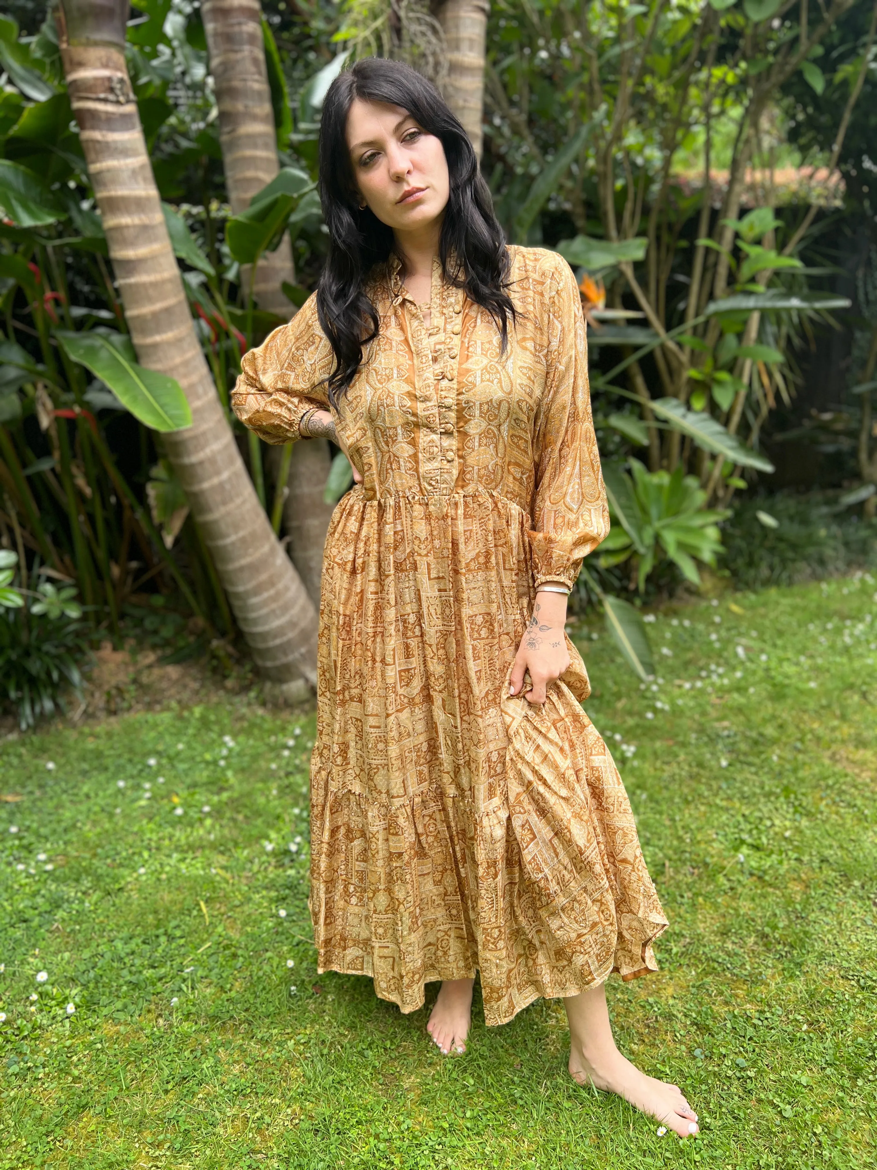 Moonlight Dress - Golden Coffee (S)