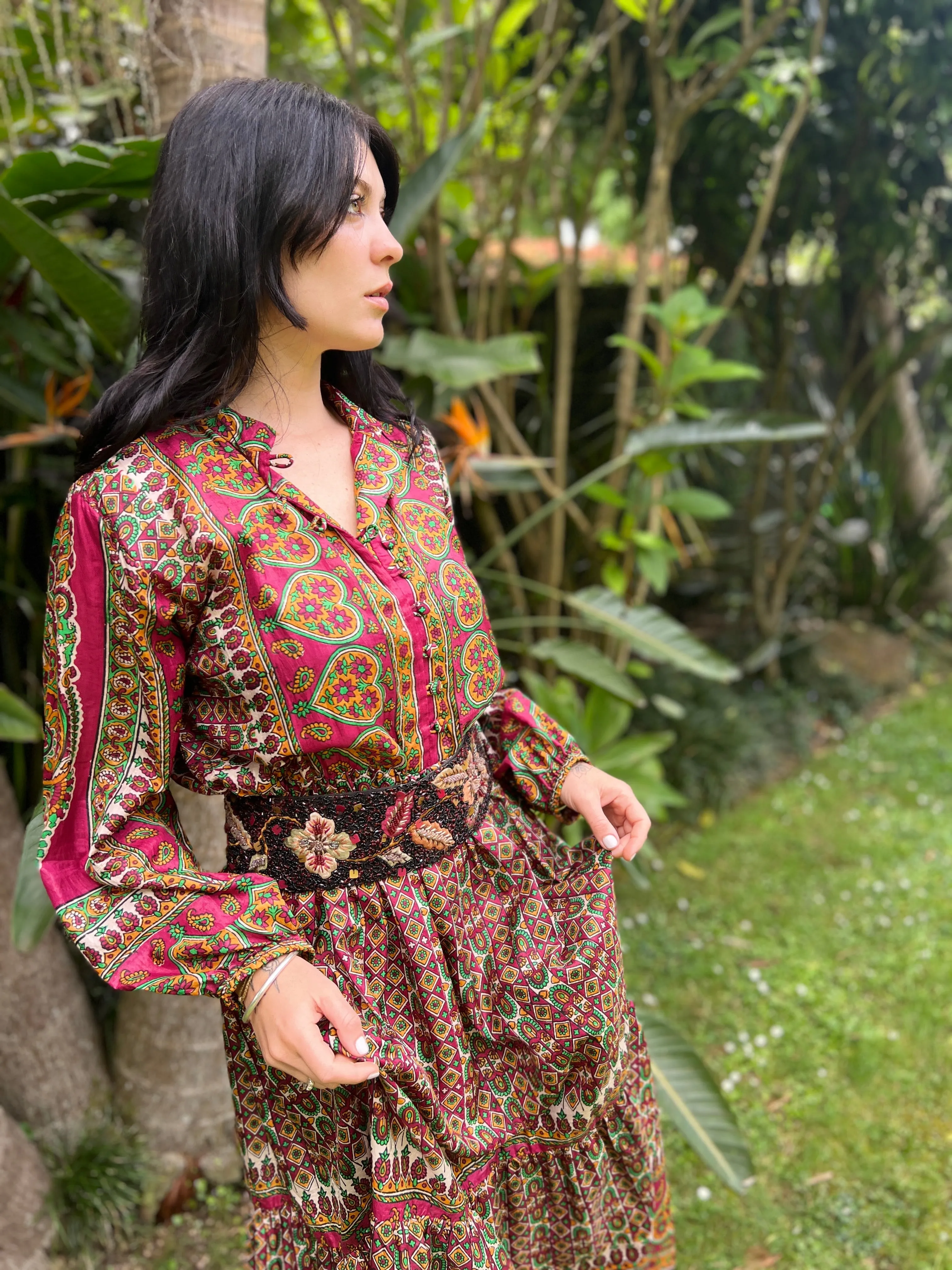 Moonlight Dress -  Plum Citrus (L)