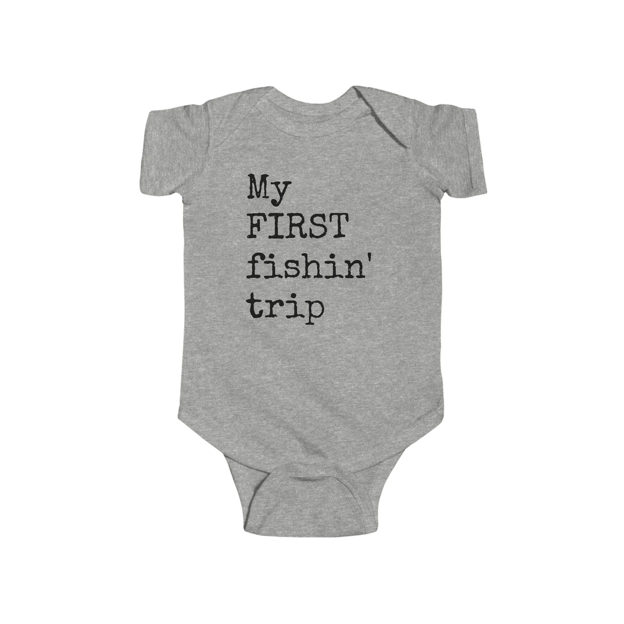 My First Fishin' Trip - Fishing - Infant Fine Jersey Bodysuit