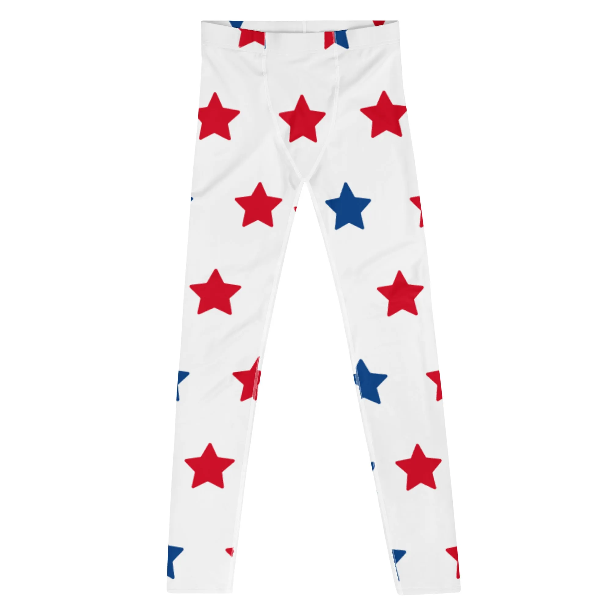 National US Holiday Meggings, July 4th Men's Leggings. Best Country Wear Festival Party Outfits For Men-Made in USA/EU