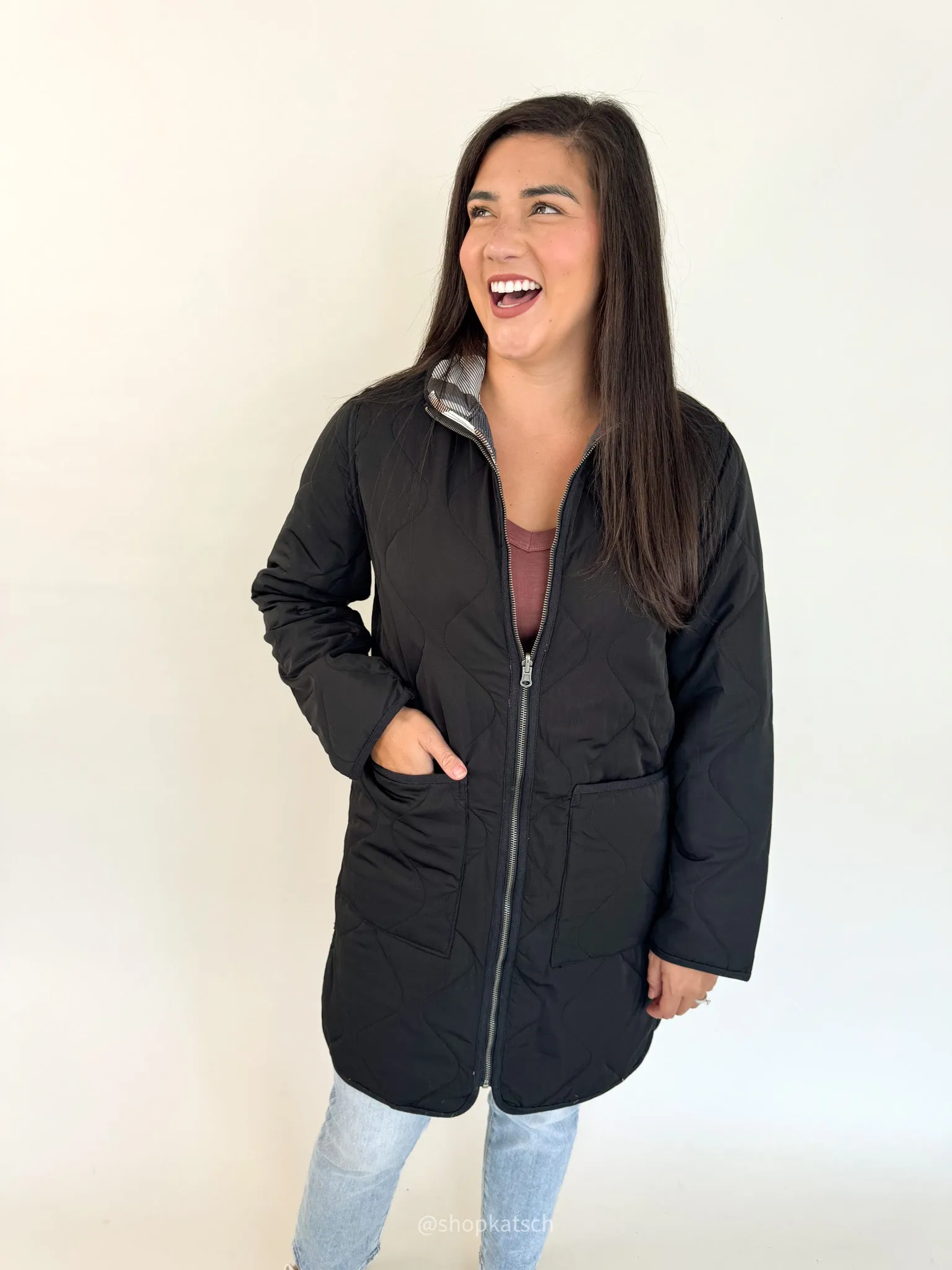 Nixie Reversible Quilted Jacket