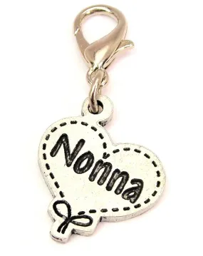 Nonna Quilted Heart Zipper Pull