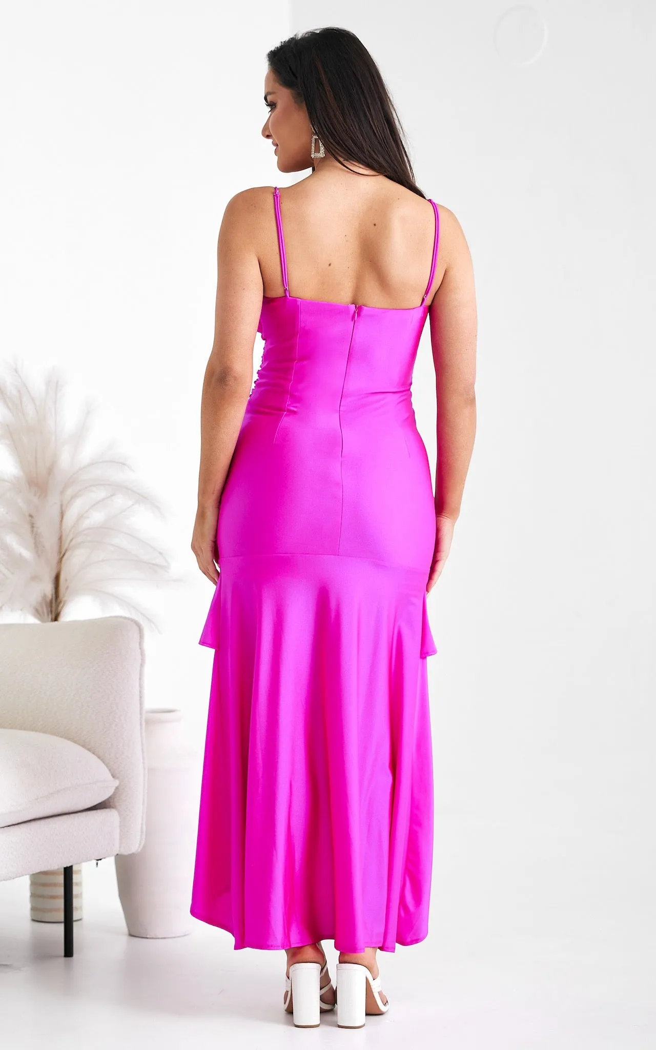 Nora Maxi Dress - Fuchsia Pink