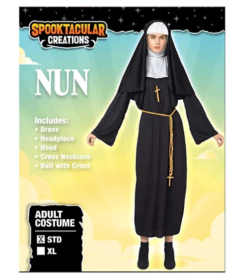 Nun Cosplay Costume for Women