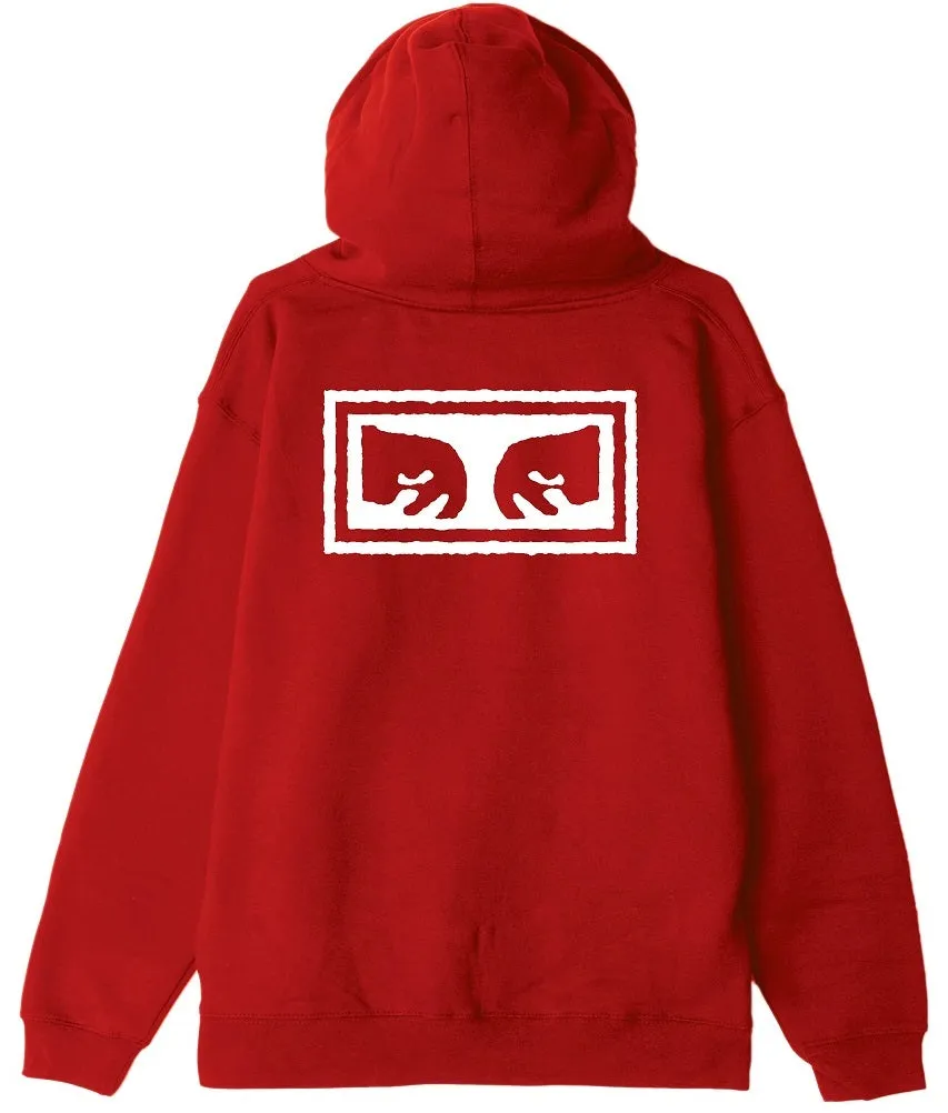 OBEY Eyes 3 Zip Hoodie, Red