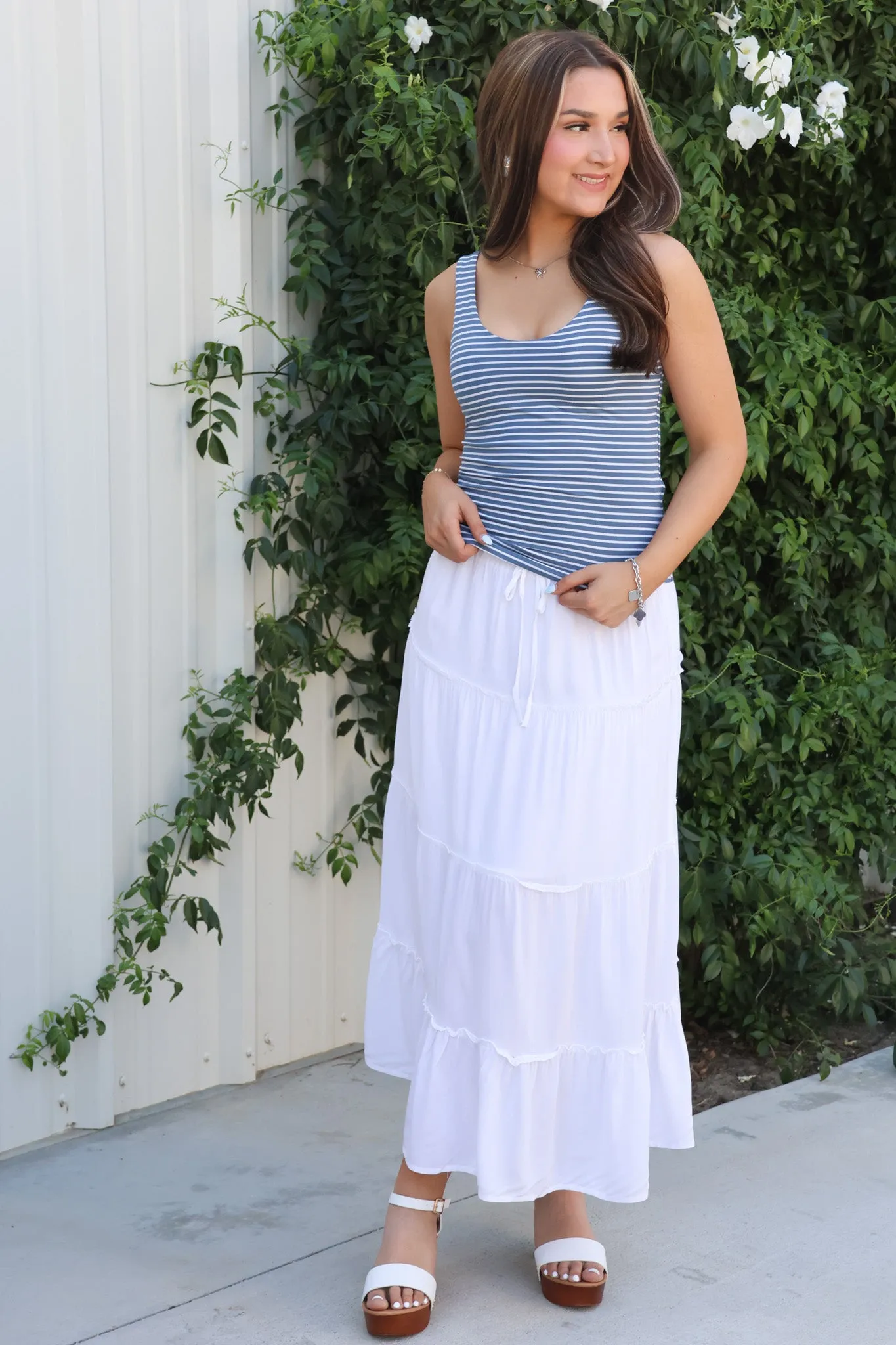 Ocean Retreat Skirt in White